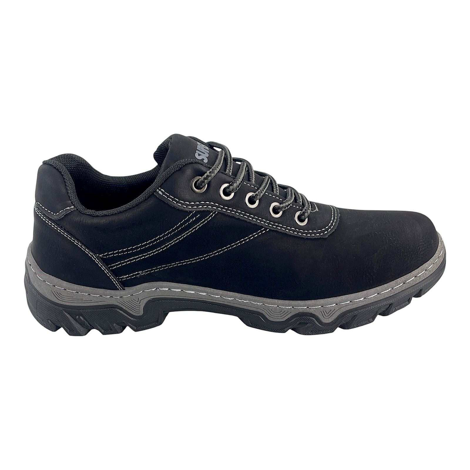 Herren Halbschuhe Outdoor Trekkingschuhe Wander Sneaker Schuhe Profilsohle 3021 Schwarz 45