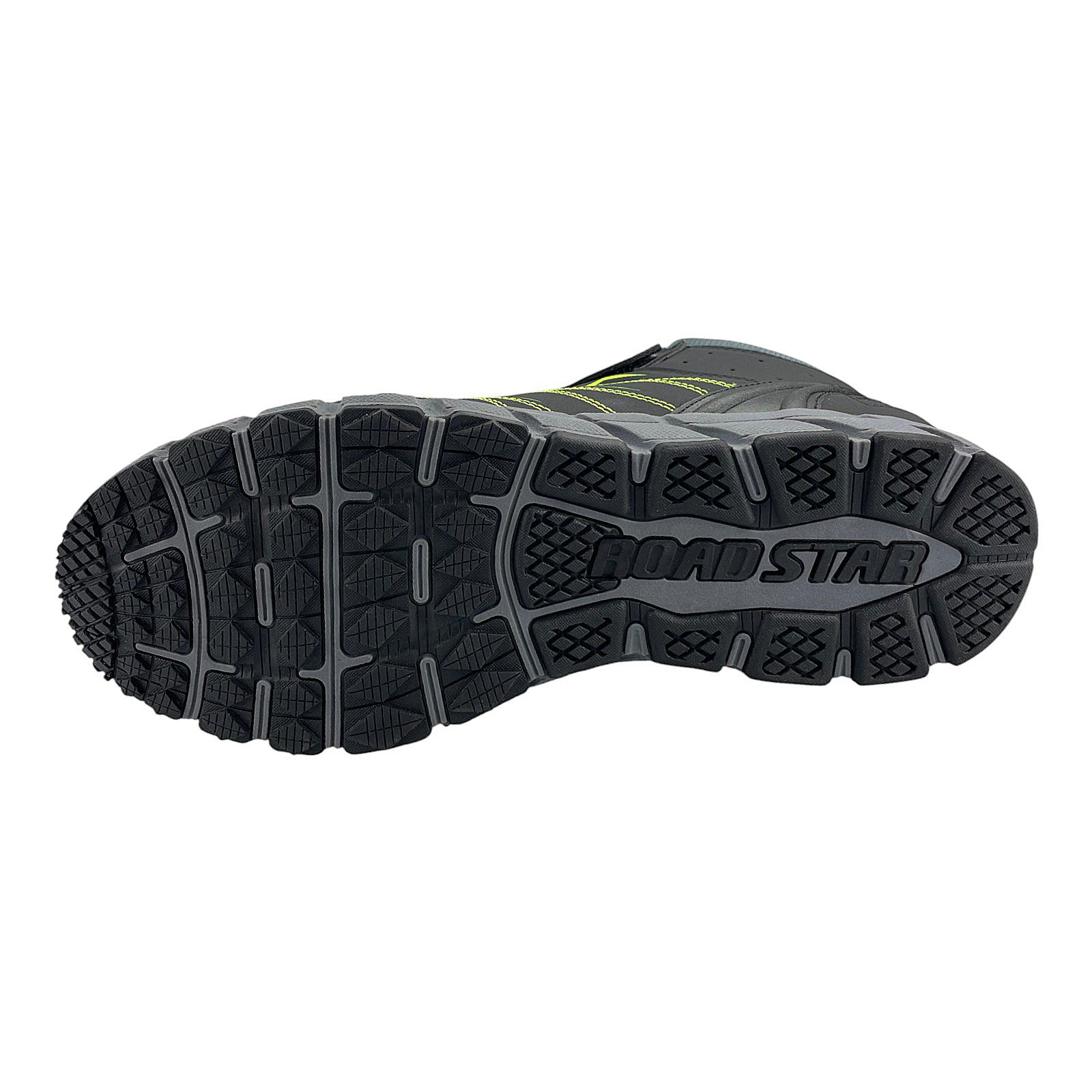 Herren Stiefel Übergröße Gefütterte Schuhe Trekkingschuhe Outdoorschuhe Boots Schwarz Grün 50