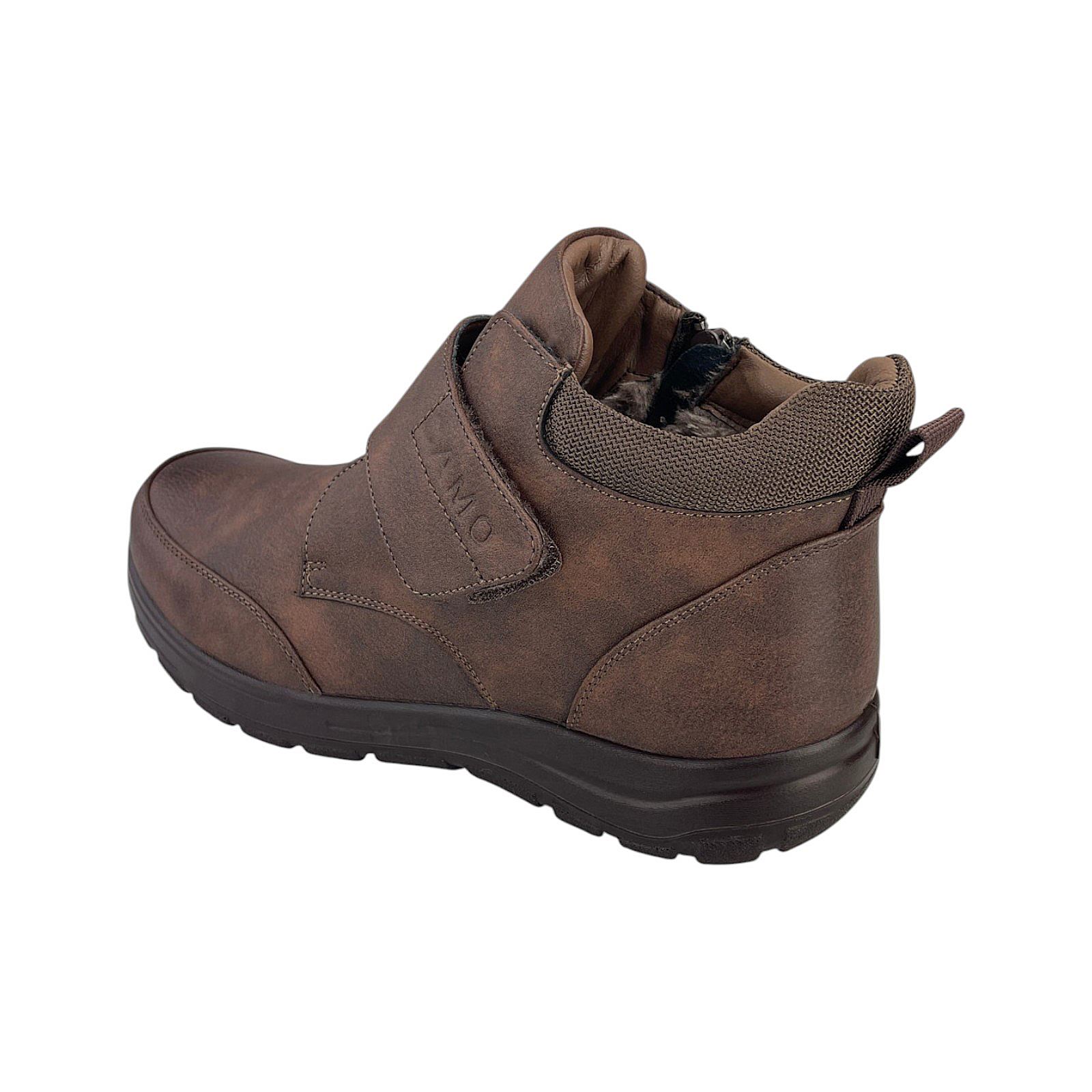 Herren Stiefeletten Stiefel Boots Gefüttert Herrenschuhe Freizeit Klettverschluss
