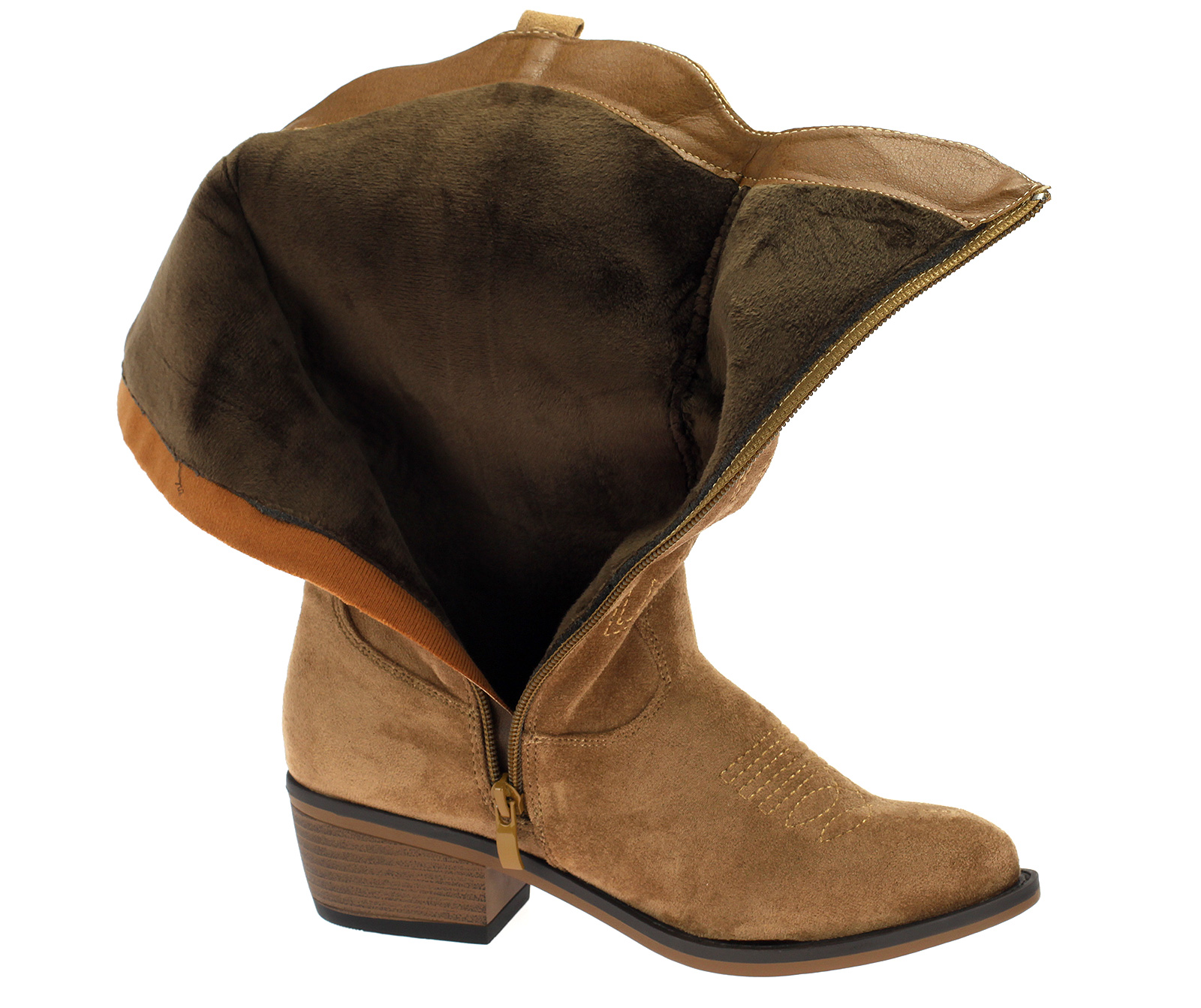 Damen Stiefel Cowboystiefel Boots Gefüttert Damen Stiefel Cowboystiefel Boots Gefüttert