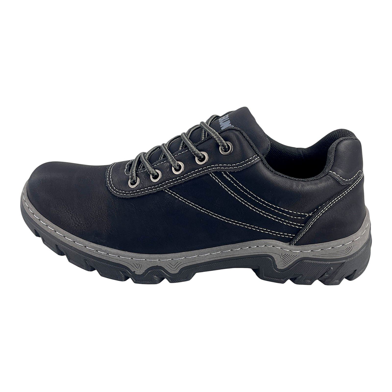 Herren Halbschuhe Outdoor Trekkingschuhe Wander Sneaker Schuhe Profilsohle 3021 Schwarz 44