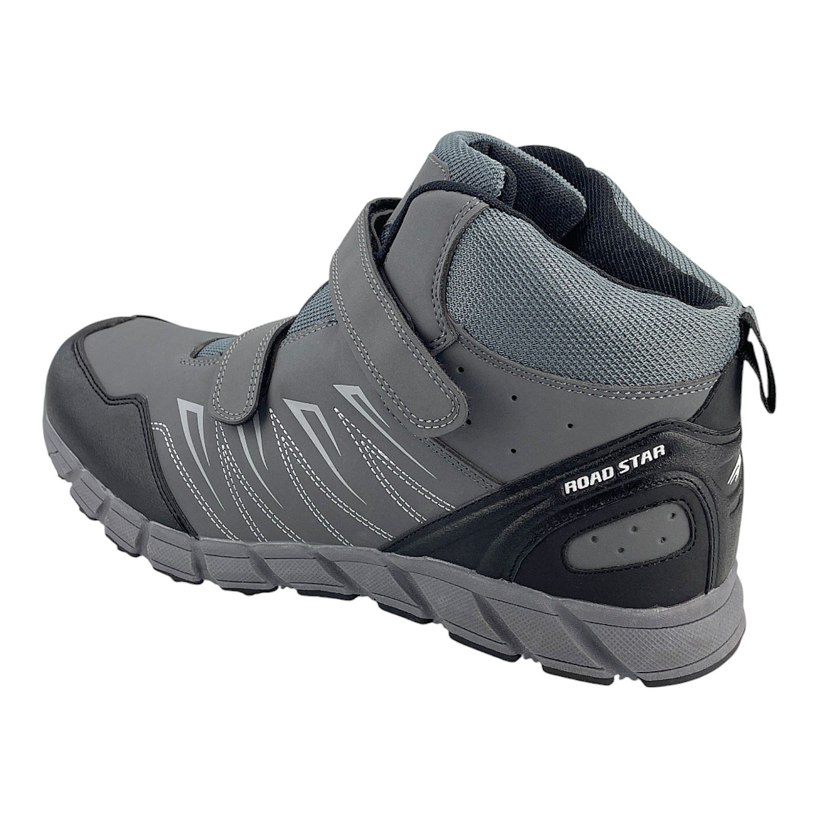 Herren Stiefel Übergröße Gefütterte Schuhe Trekkingschuhe Outdoorschuhe Boots Grau Weiß 50