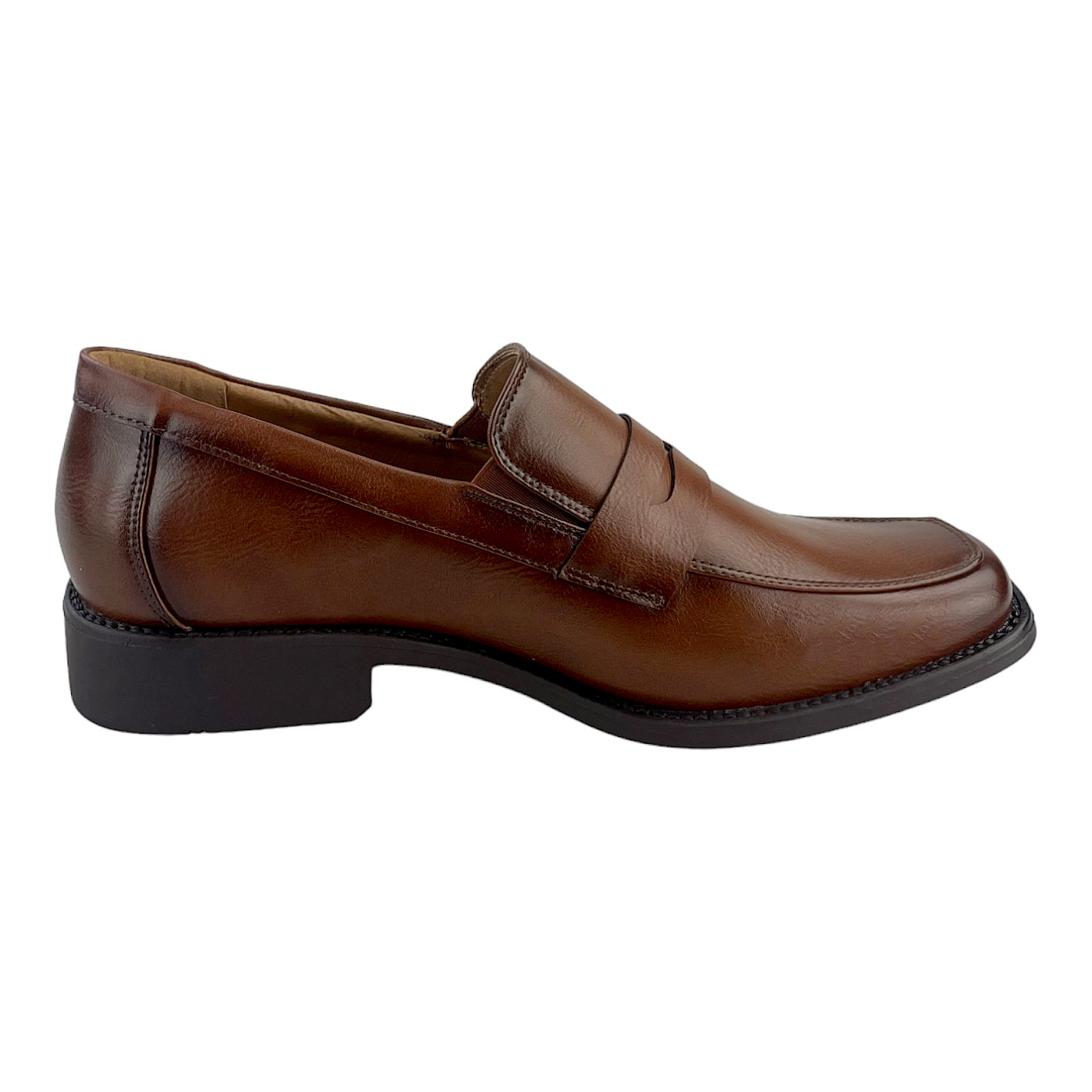 Herren Slipper Business Schuhe Leder-Optik Halbschuhe Loafer Schwarz Braun 1375 Camel EUR 43