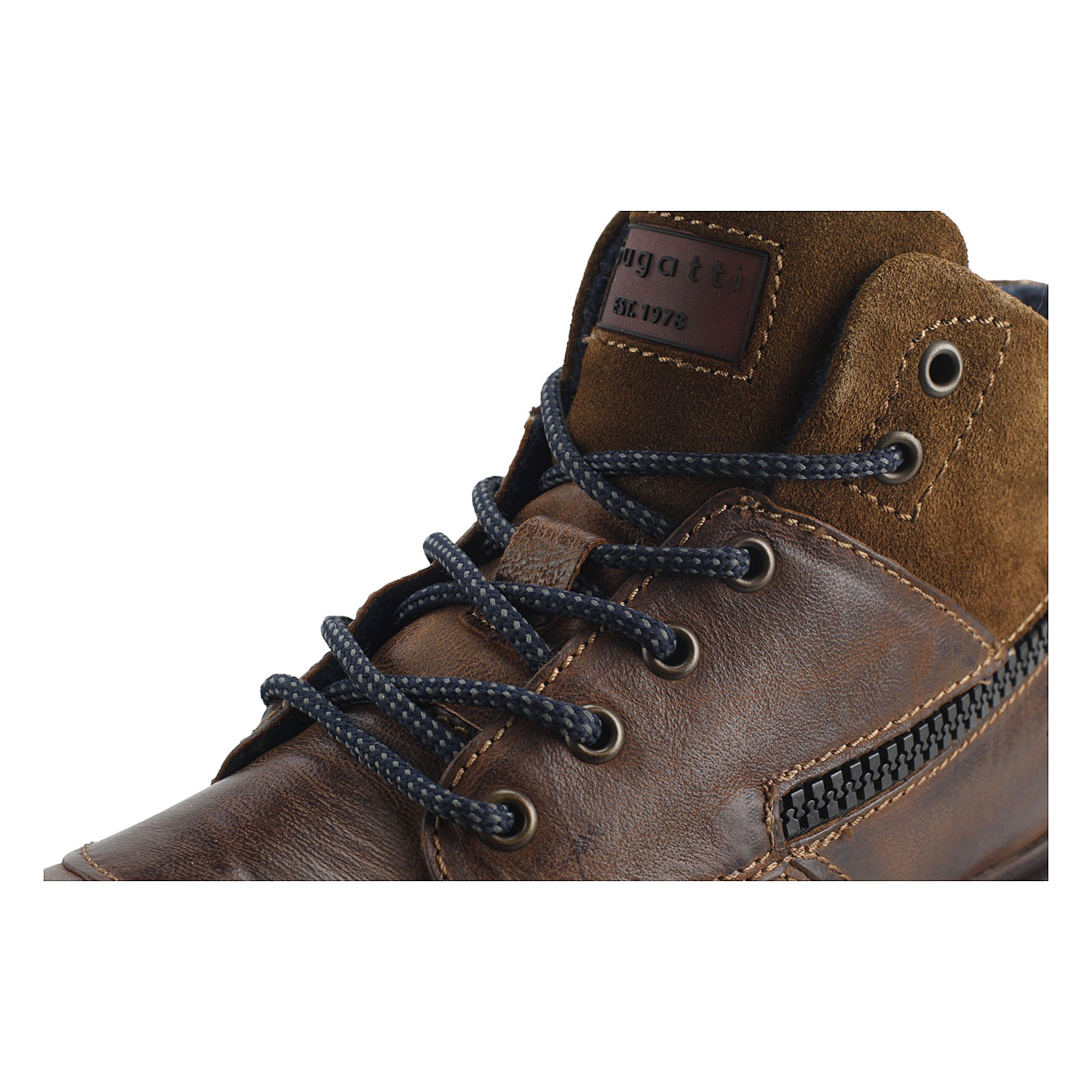BUGATTI Herren Leder Stiefel Braun A0U3G