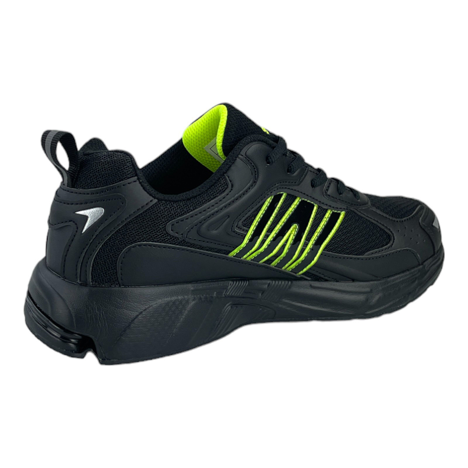 Herren Jungen Sneaker Sportschuhe Turnschuhe Freizeitschuhe Laufschuhe SD6310 4.Black-Green EUR 45