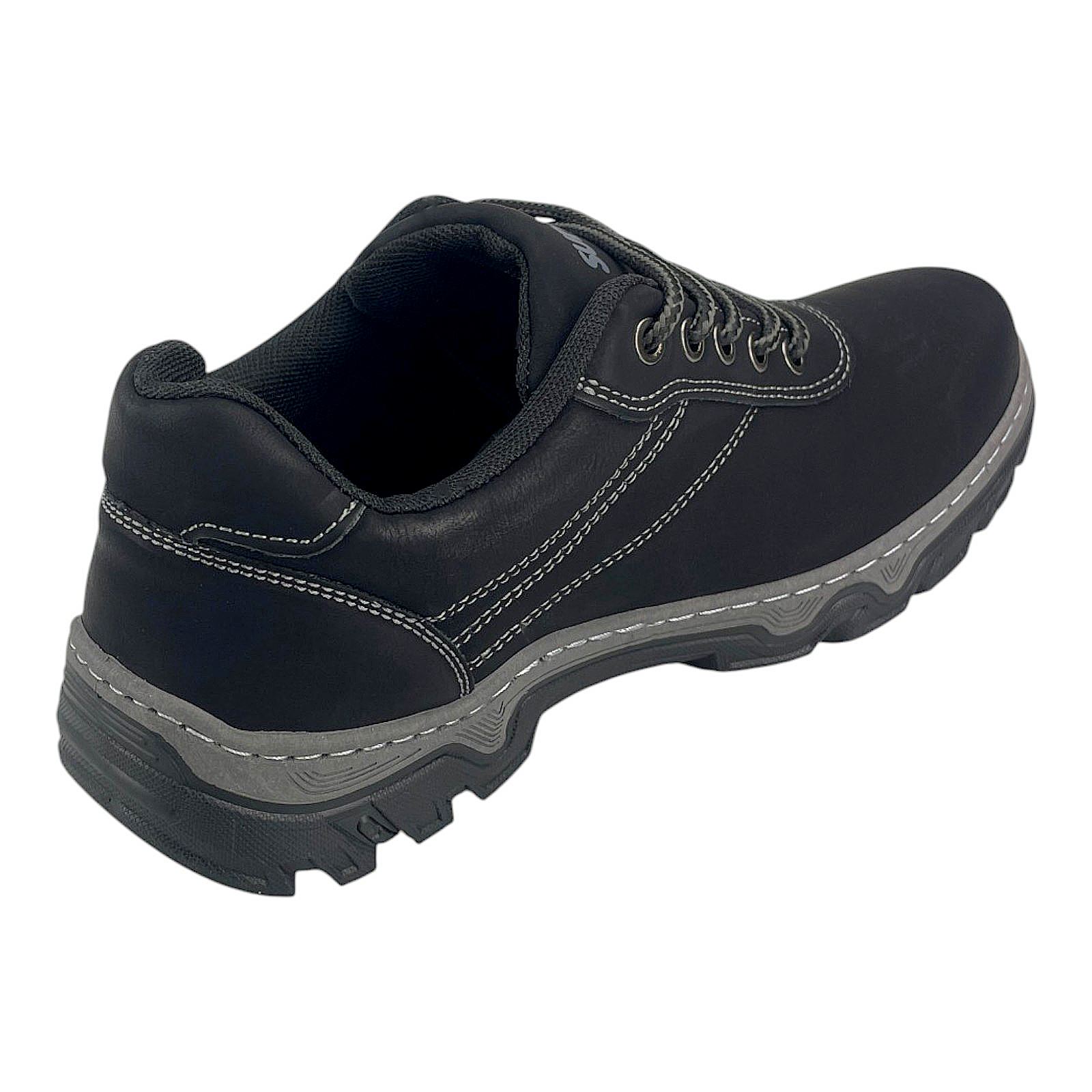 Herren Halbschuhe Outdoor Trekkingschuhe Wander Sneaker Schuhe Profilsohle 3021 Schwarz 45