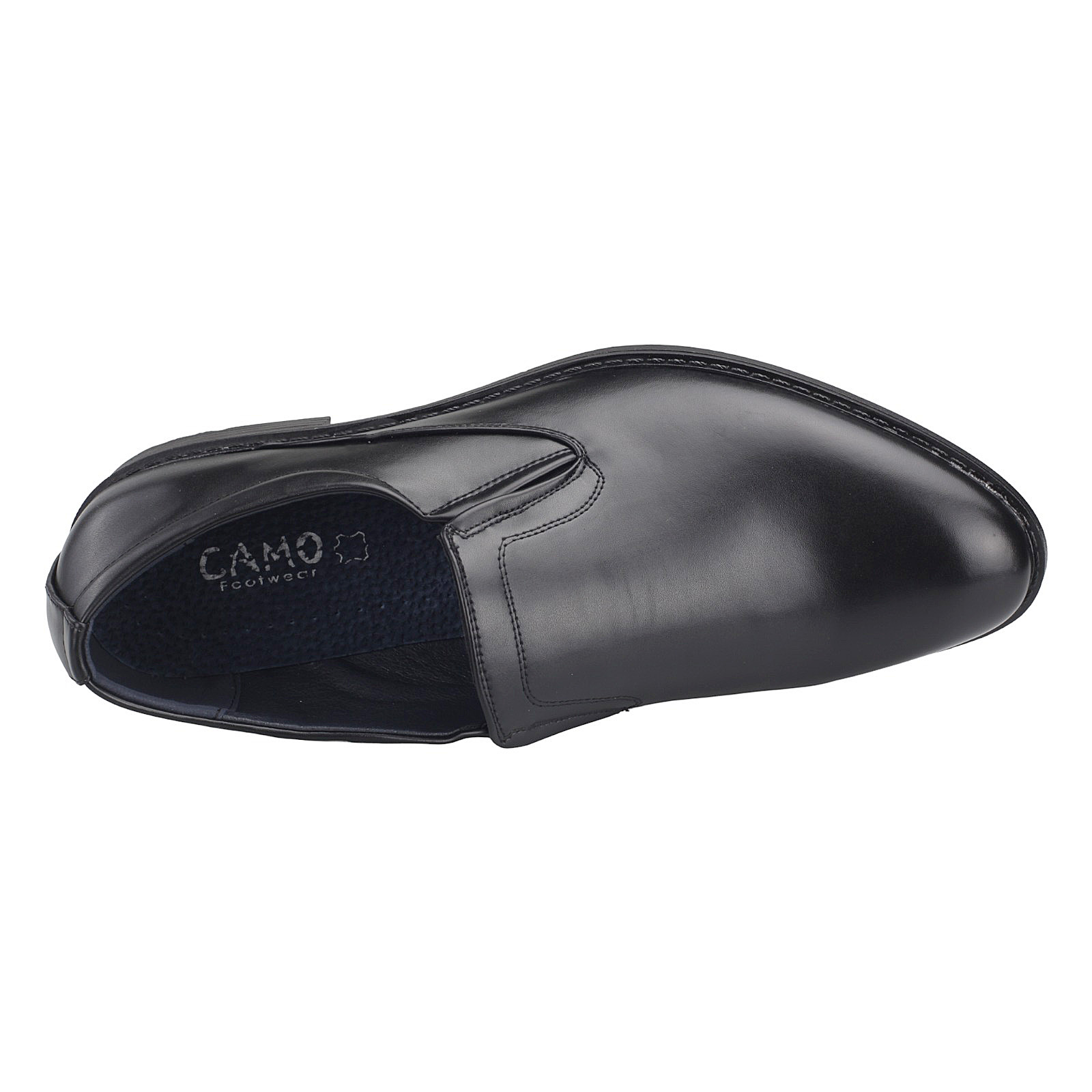 Herren Slipper Business Schuhe Halbschuhe Abendschuhe Slip-On Leder-Optik 1355 Schwarz EUR 47