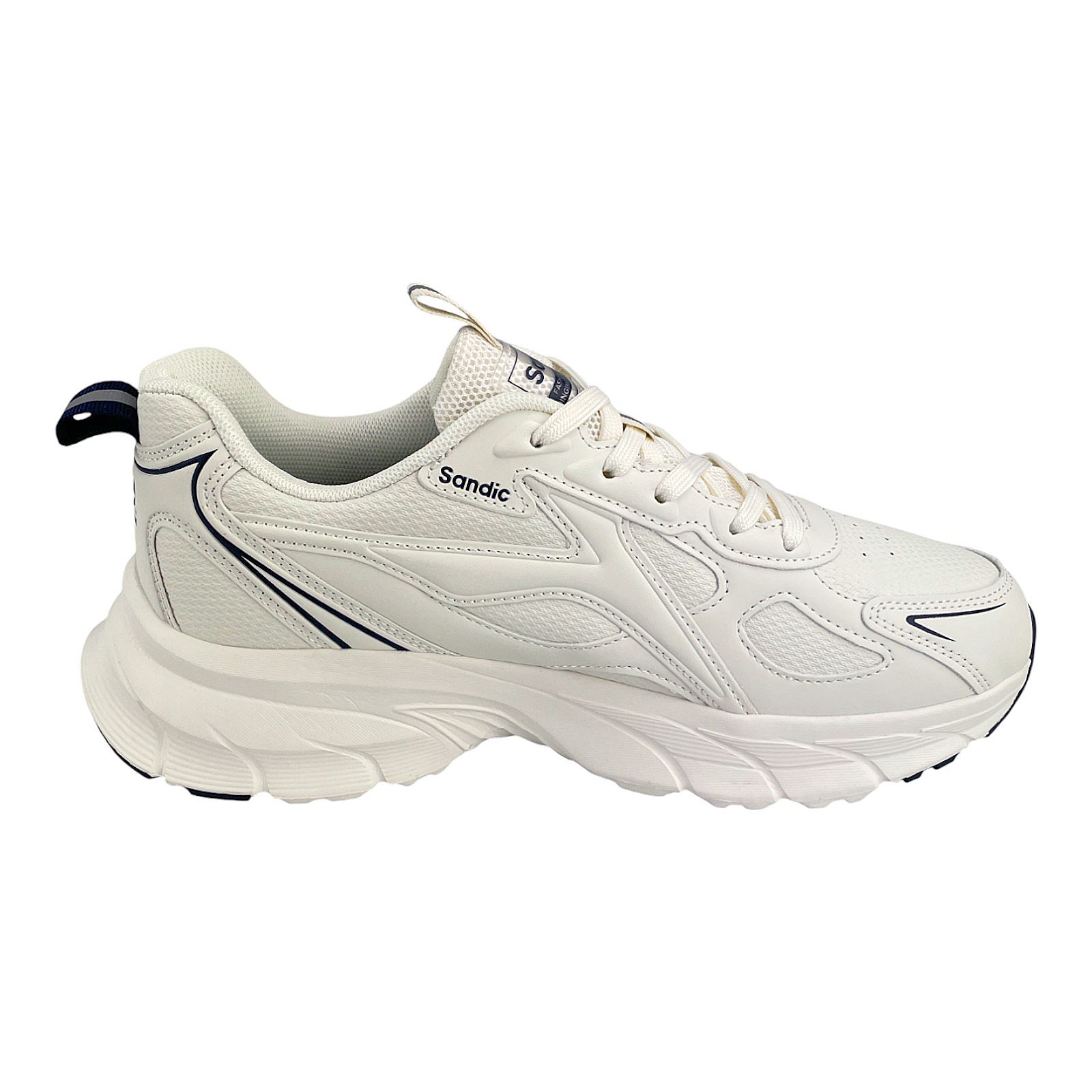Herren Sneaker Sportschuhe Turnschuhe Männer Freizeitschuhe für Jungen 6336 Hell Beige/ Dunkelblau 45