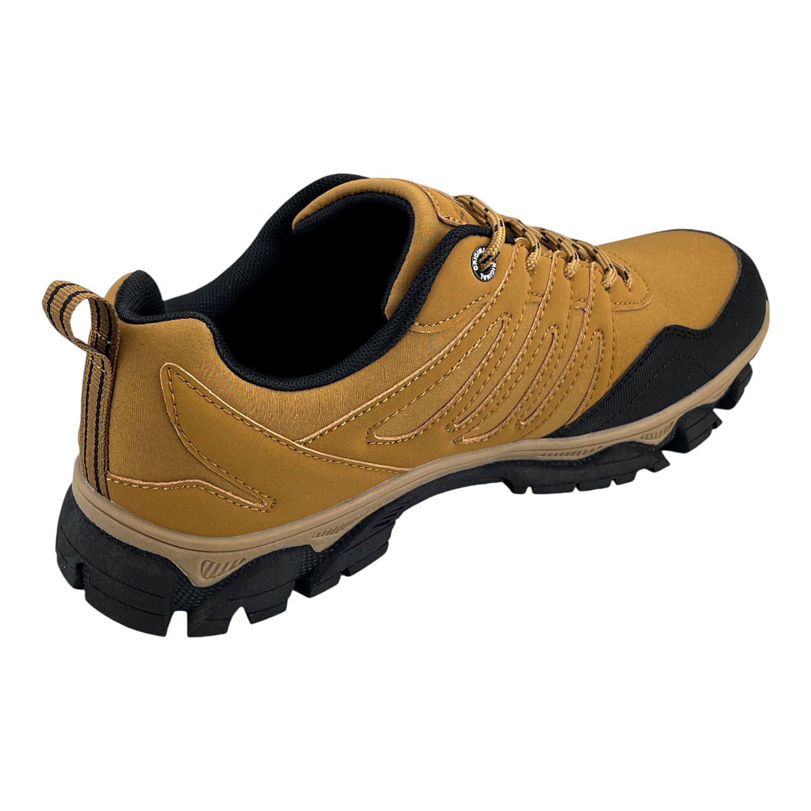 Herren Sneaker Trekkingschuh Outdoor Wanderschuh Sportschuhe Freizeit Schnürer Gelb 41