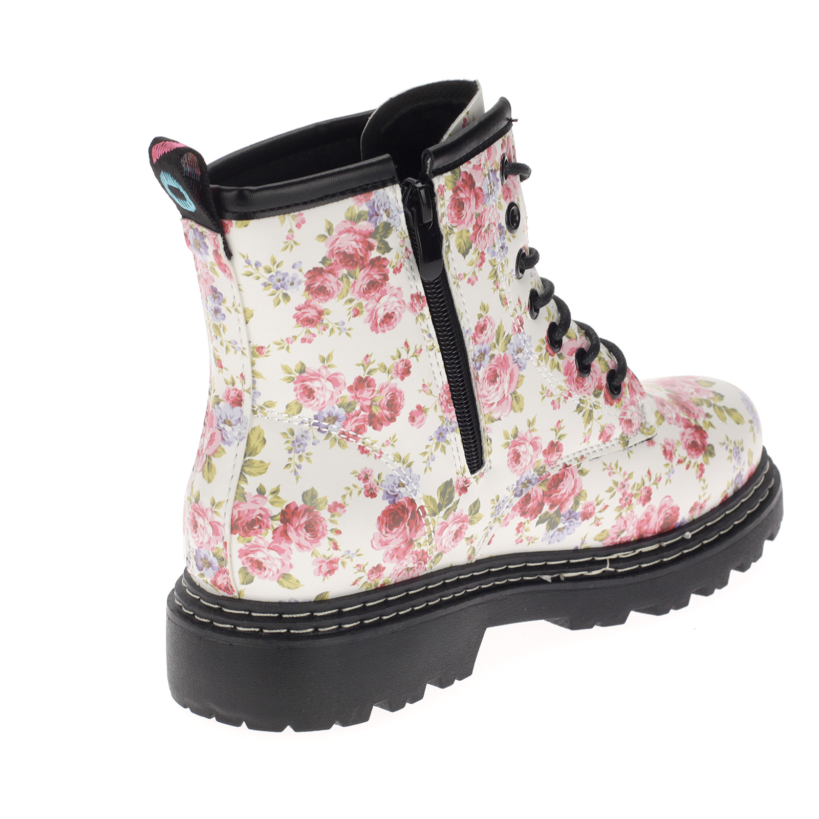 Damen Boots Stiefeletten Stiefel Gefütterte Schuhe Blumen Freizeit 20201 pink