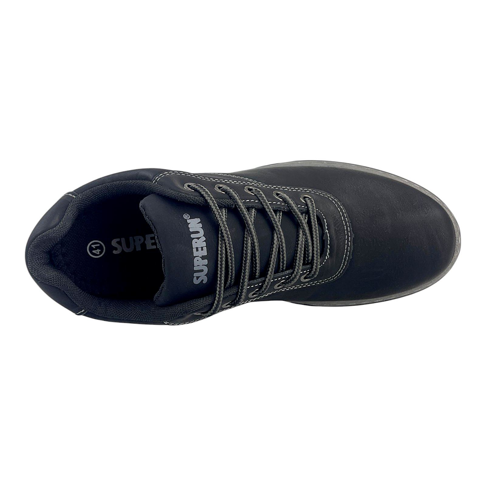 Herren Halbschuhe Outdoor Trekkingschuhe Wander Sneaker Schuhe Profilsohle 3021 Schwarz 44
