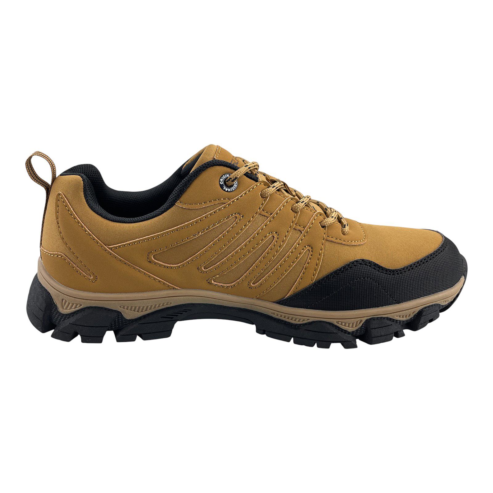 Herren Sneaker Trekkingschuh Outdoor Wanderschuh Sportschuhe Freizeit Schnürer Gelb 41