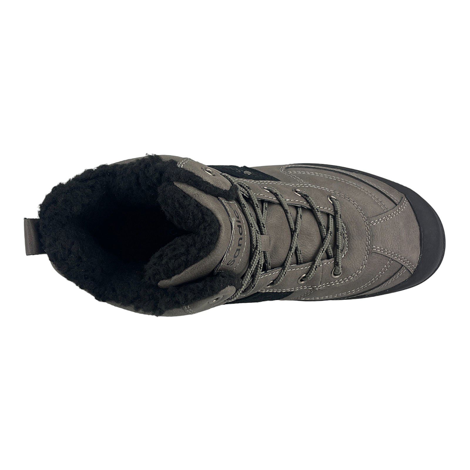 Herren Stiefel Wanderschuhe Wasserfest Warmfutter Outdoor Boots Trekkingschuhe  Dunkelgrau 41