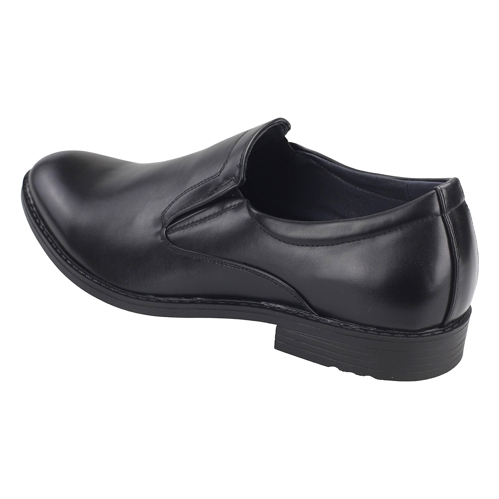Herren Slipper Business Schuhe Halbschuhe Abendschuhe Slip-On Leder-Optik 1355 Schwarz EUR 47