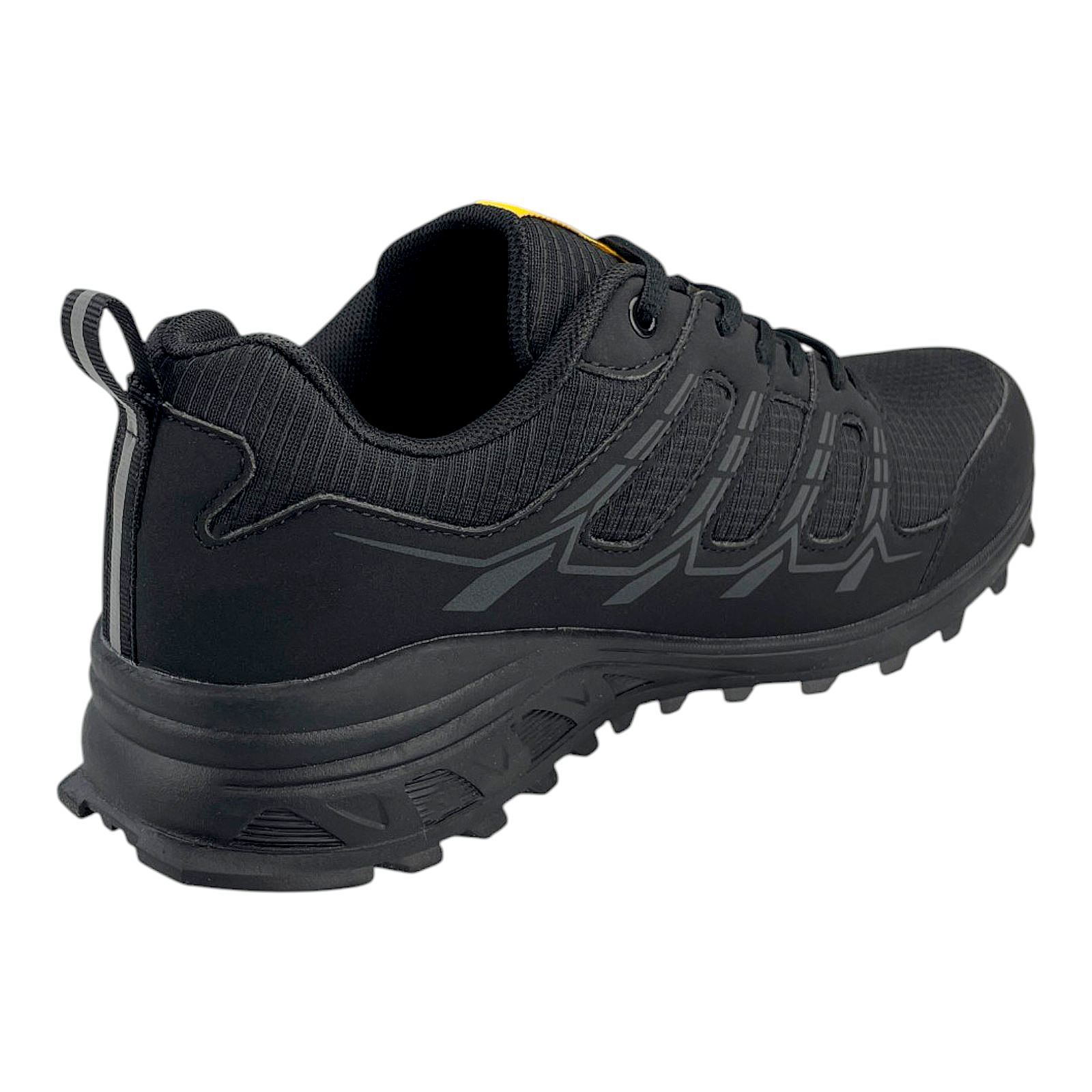 Herren Outdoor Schuhe Trail Sneaker Trekking rutschfest wasserabweisend bequem Schwarz 43