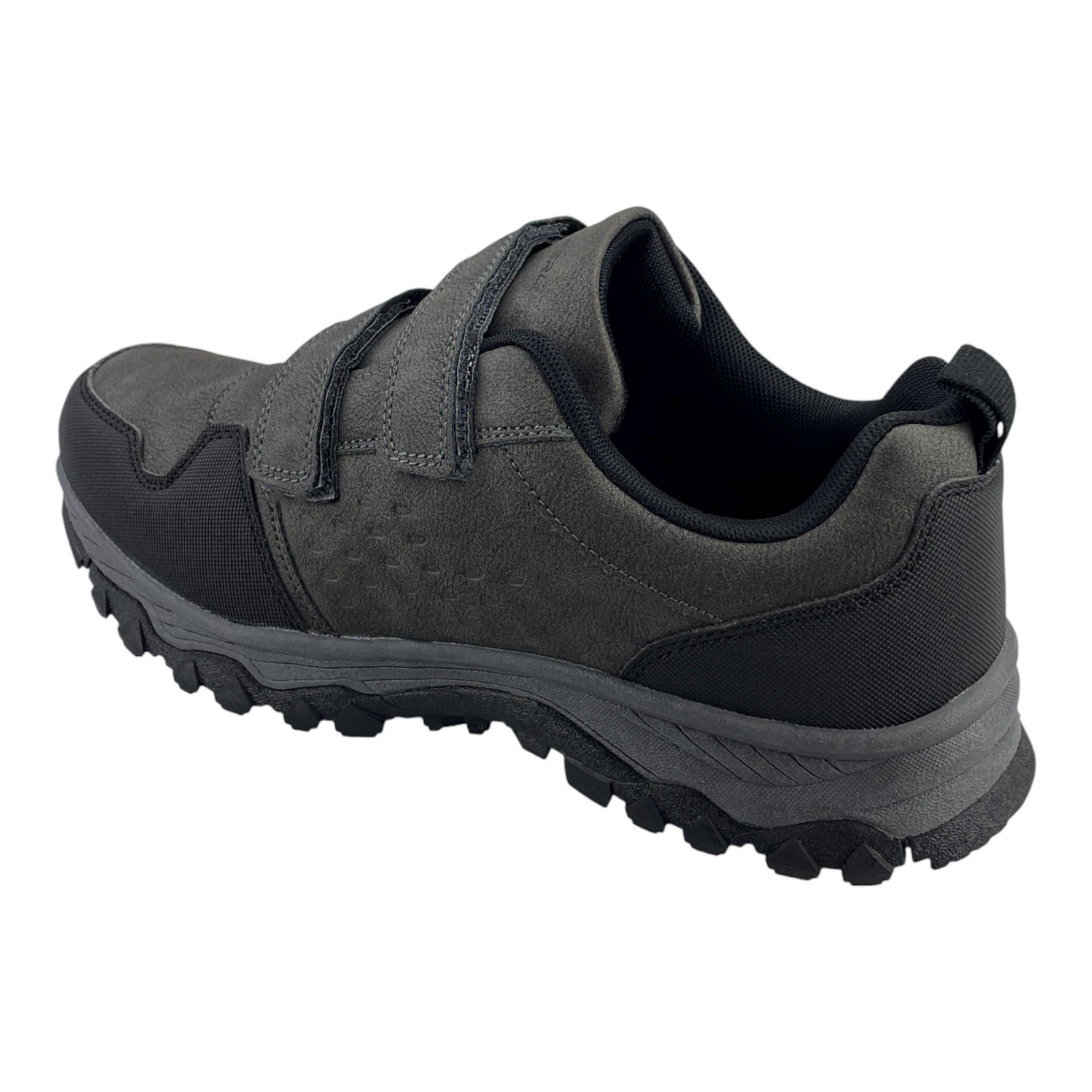 Herren Halbschuhe Trekkingschuhe Outdoor Klettverschluss Schuhe Profilsohle 8673 Grau 41