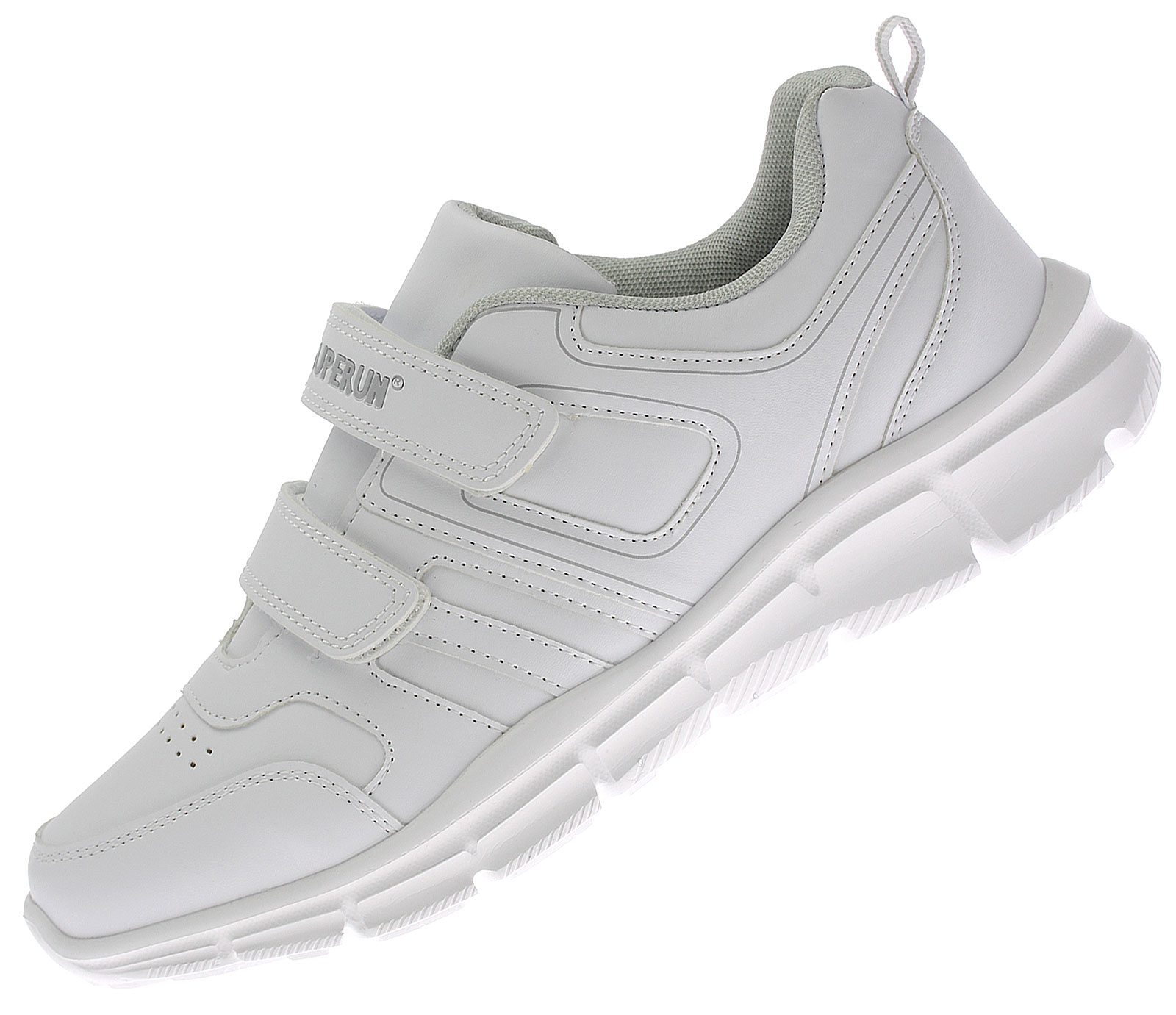 Sportschuhe mit Klettverschluss Sneaker Weiß 5786