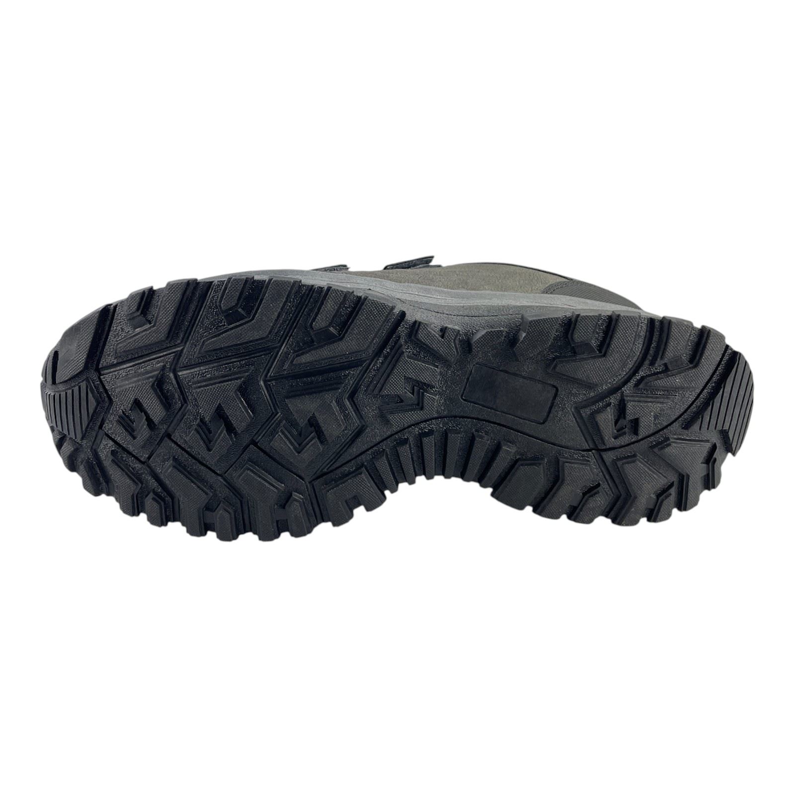 Herren Halbschuhe Trekkingschuhe Outdoor Klettverschluss Schuhe Profilsohle 8673 Grau 41