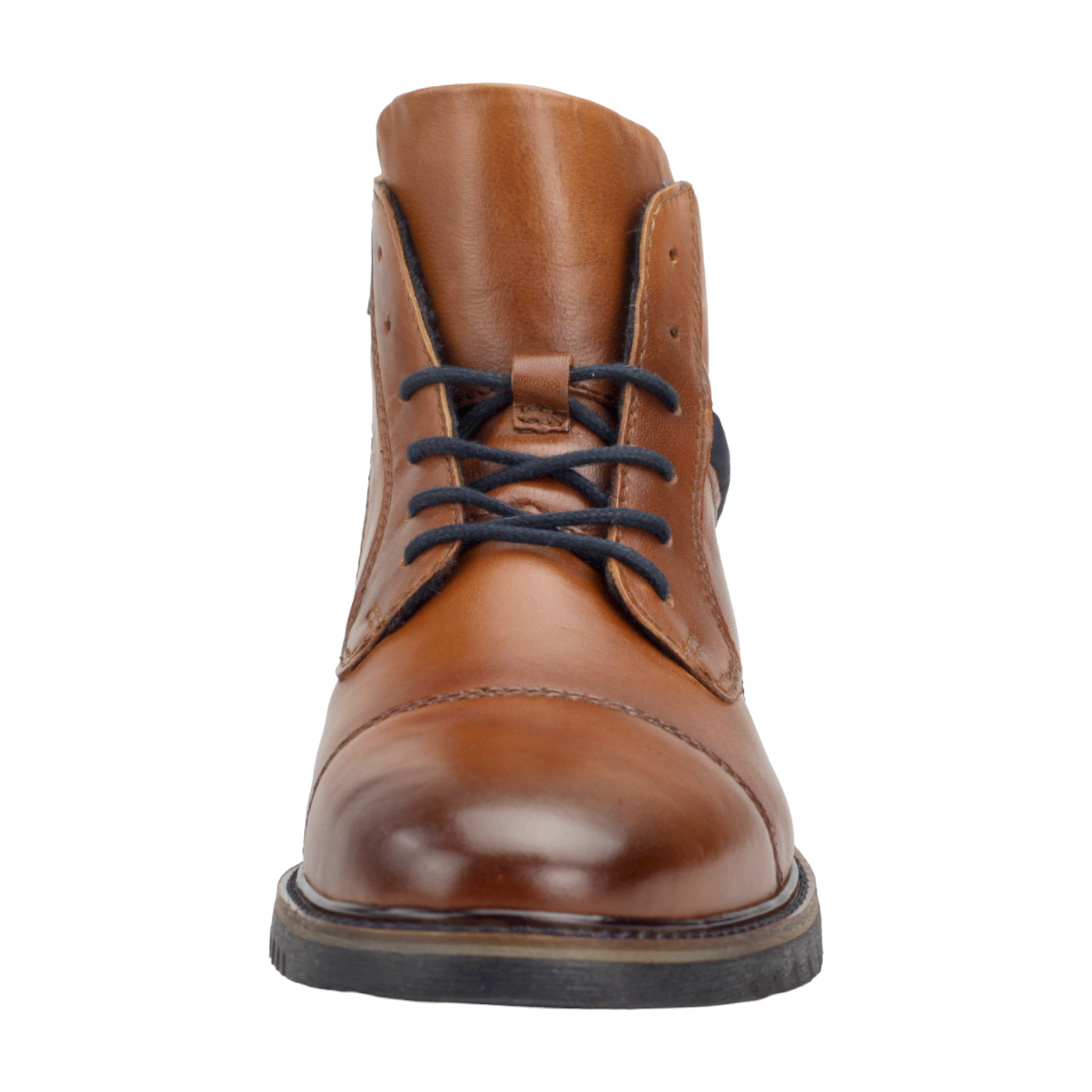 BUGATTI Herren Boots Leder 8373A in cognac