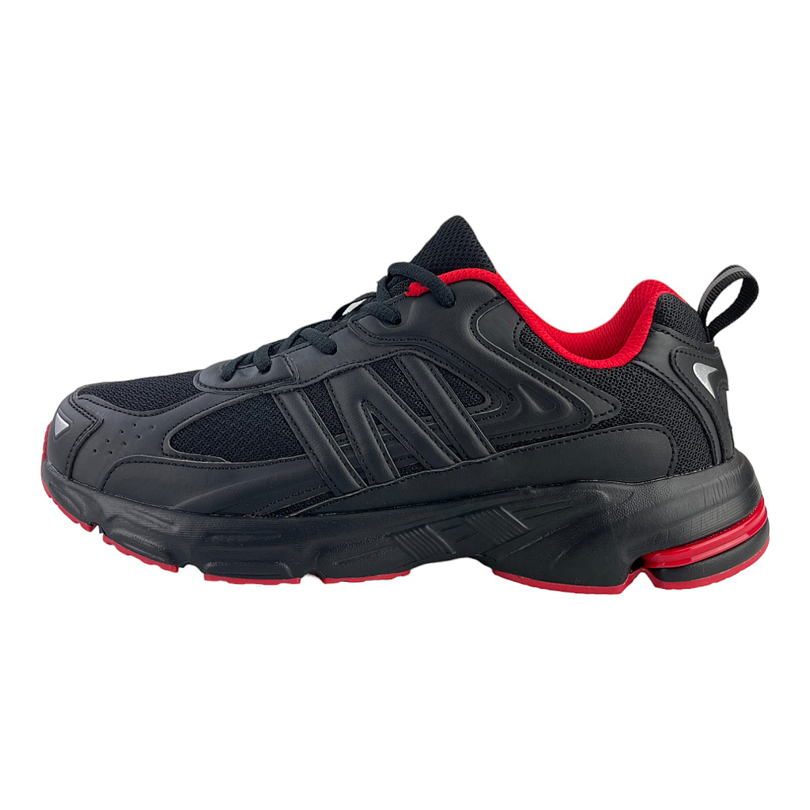 Herren Jungen Sneaker Sportschuhe Turnschuhe Freizeitschuhe Laufschuhe SD6310 8.Black-Red EUR 44