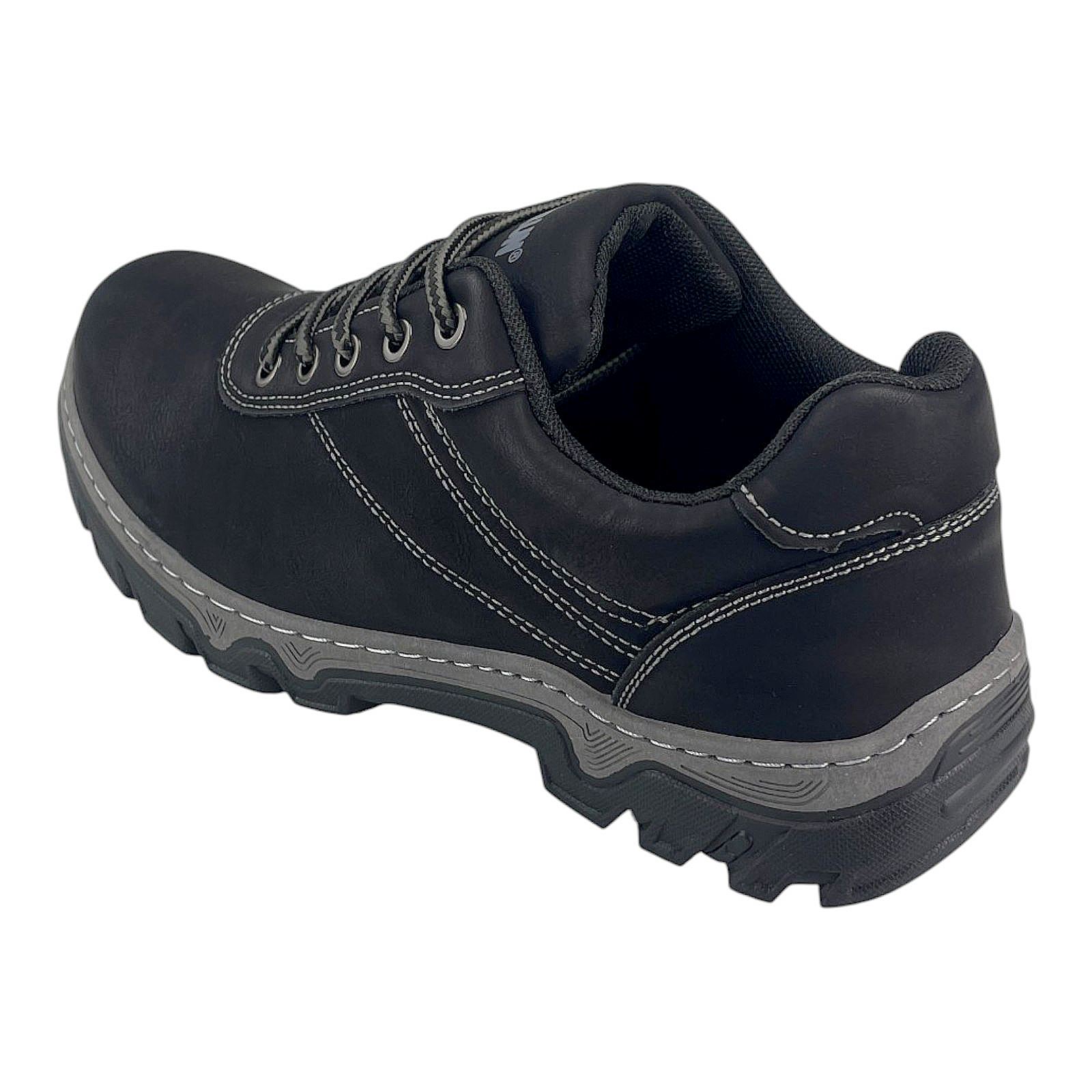 Herren Halbschuhe Outdoor Trekkingschuhe Wander Sneaker Schuhe Profilsohle 3021 Schwarz 44