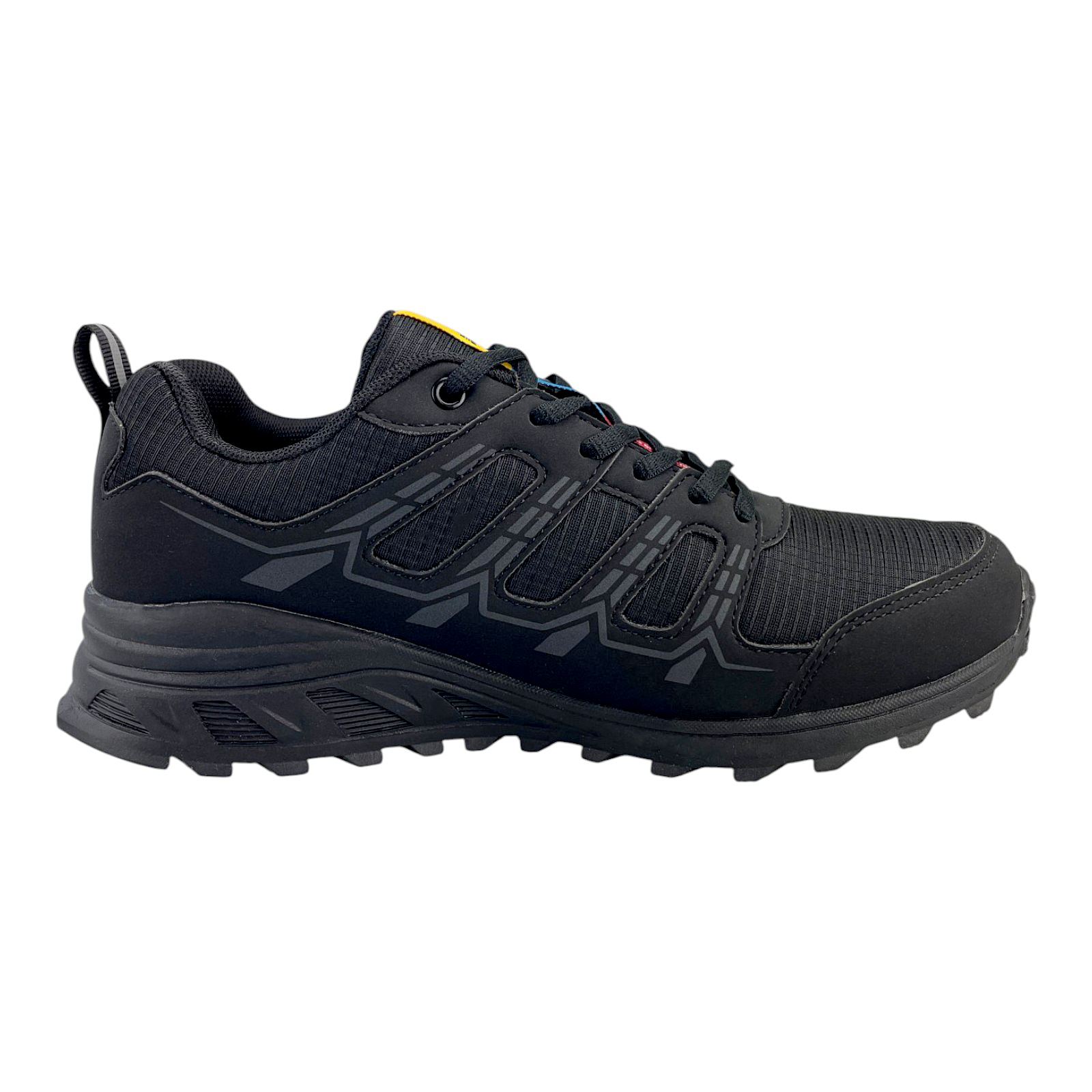 Herren Outdoor Schuhe Trail Sneaker Trekking rutschfest wasserabweisend bequem Schwarz 43