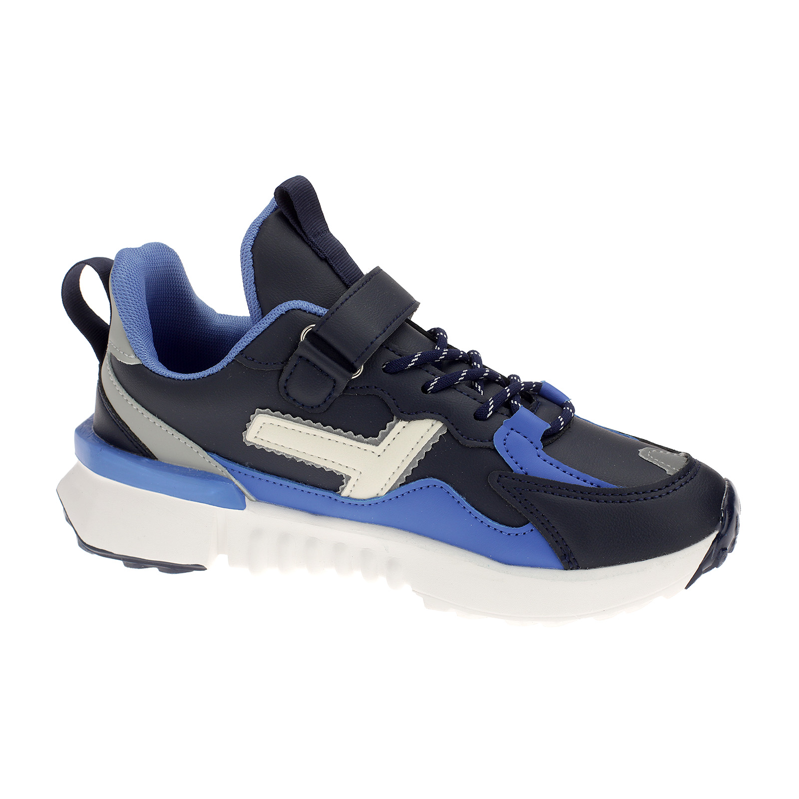 Kinderschuhe Sneaker mit Klettverschluss 4046 Navy Blau