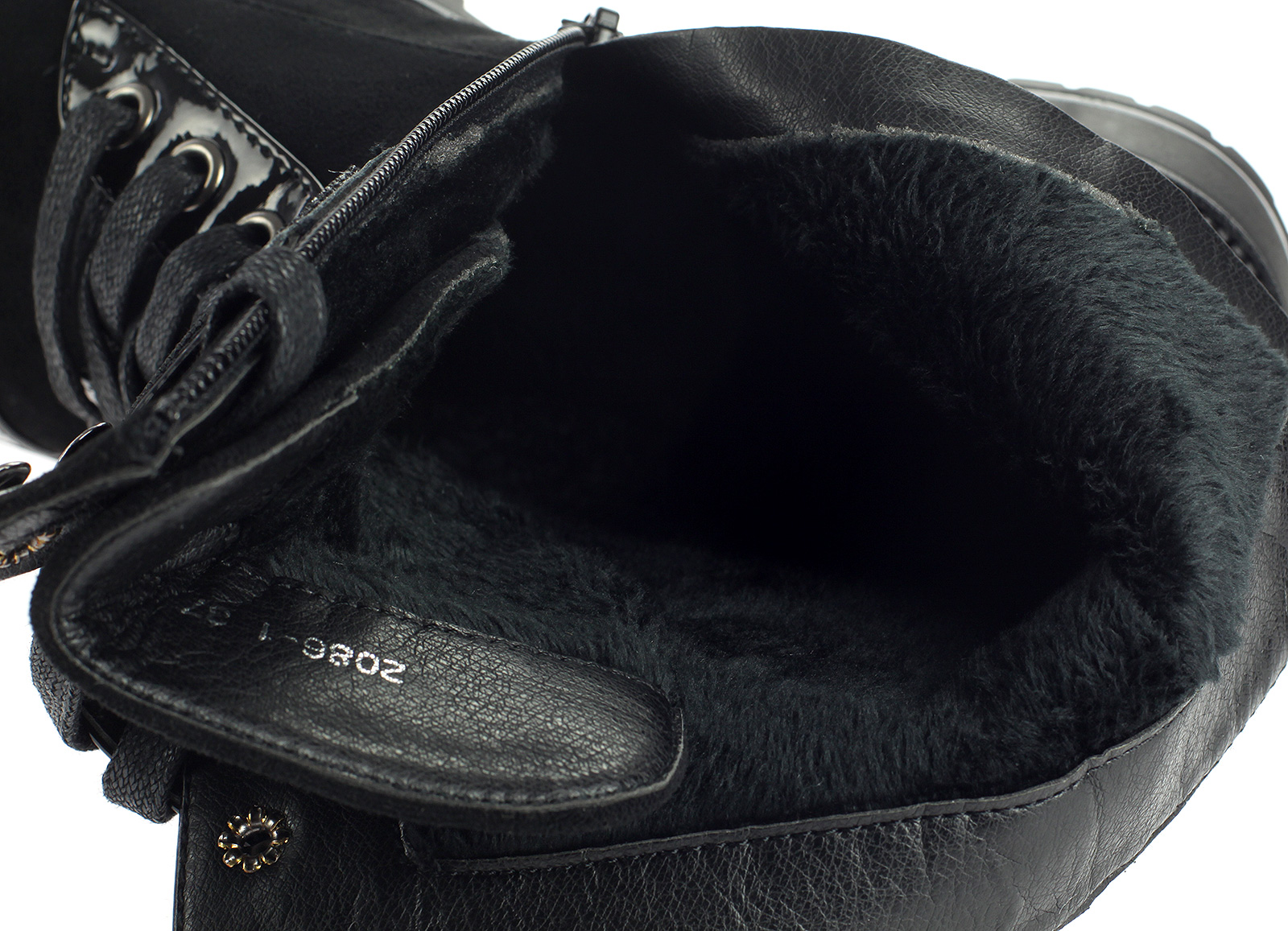 Damen Stiefeletten Boots Gefüttert Schwarz Damen Stiefeletten Boots Gefüttert Schwarz