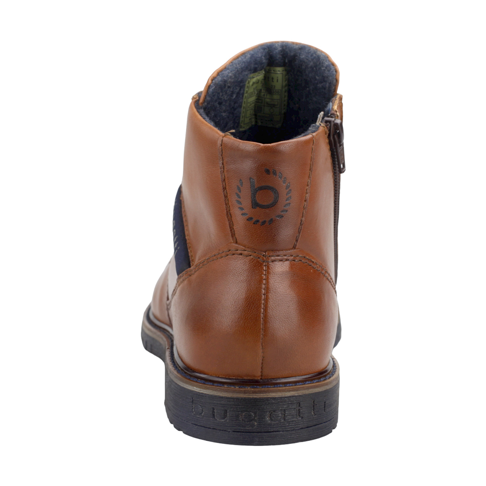 BUGATTI Herren Boots Leder 8373A in cognac