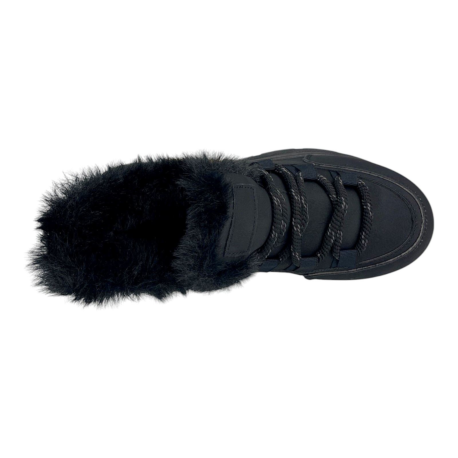 Damen Sneaker Gefüttert Stiefeletten Boots Stiefel Chunky Winterschuhe Warmfutter 8101