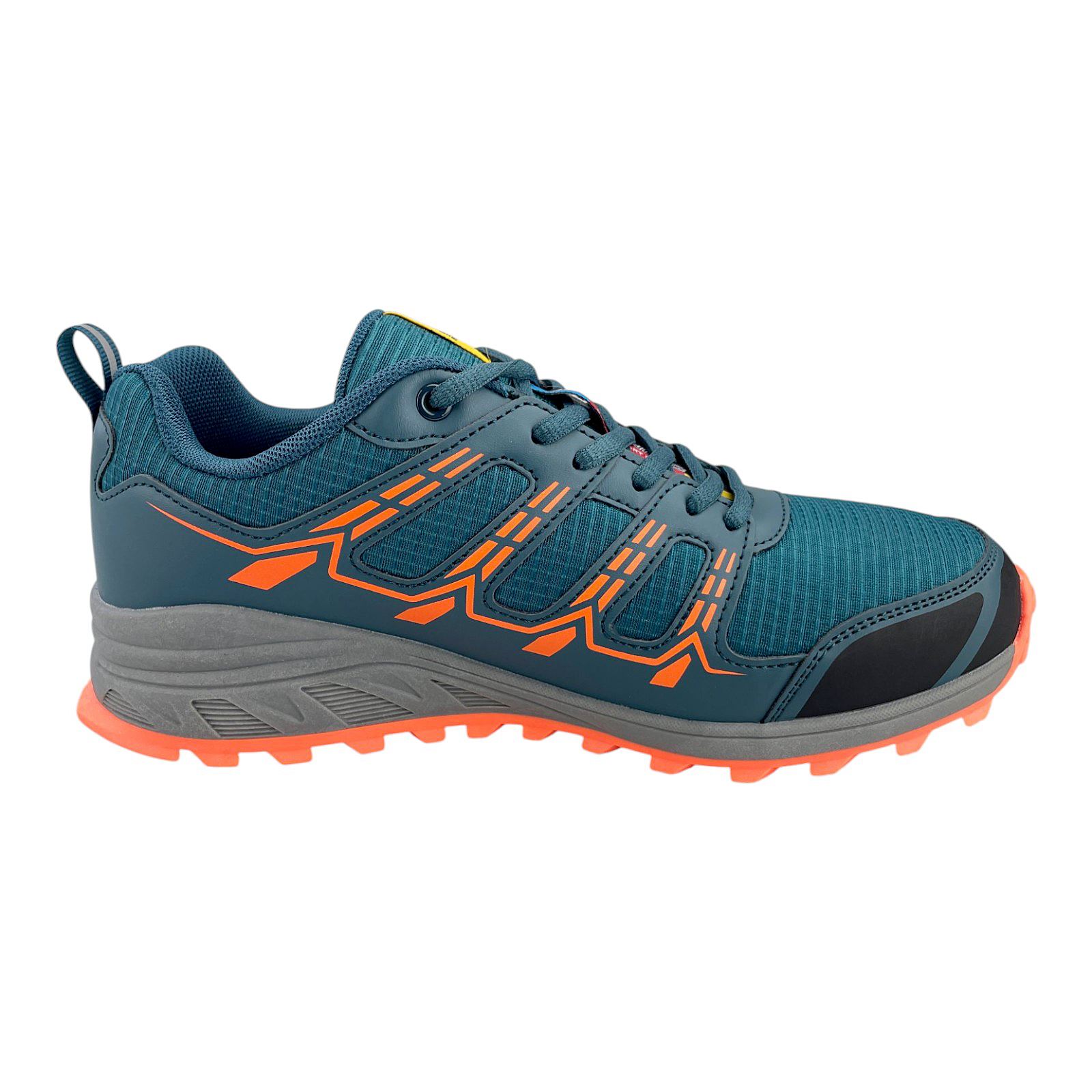 Herren Outdoor Schuhe Trail Sneaker Trekking rutschfest wasserabweisend bequem Blau Orange 42