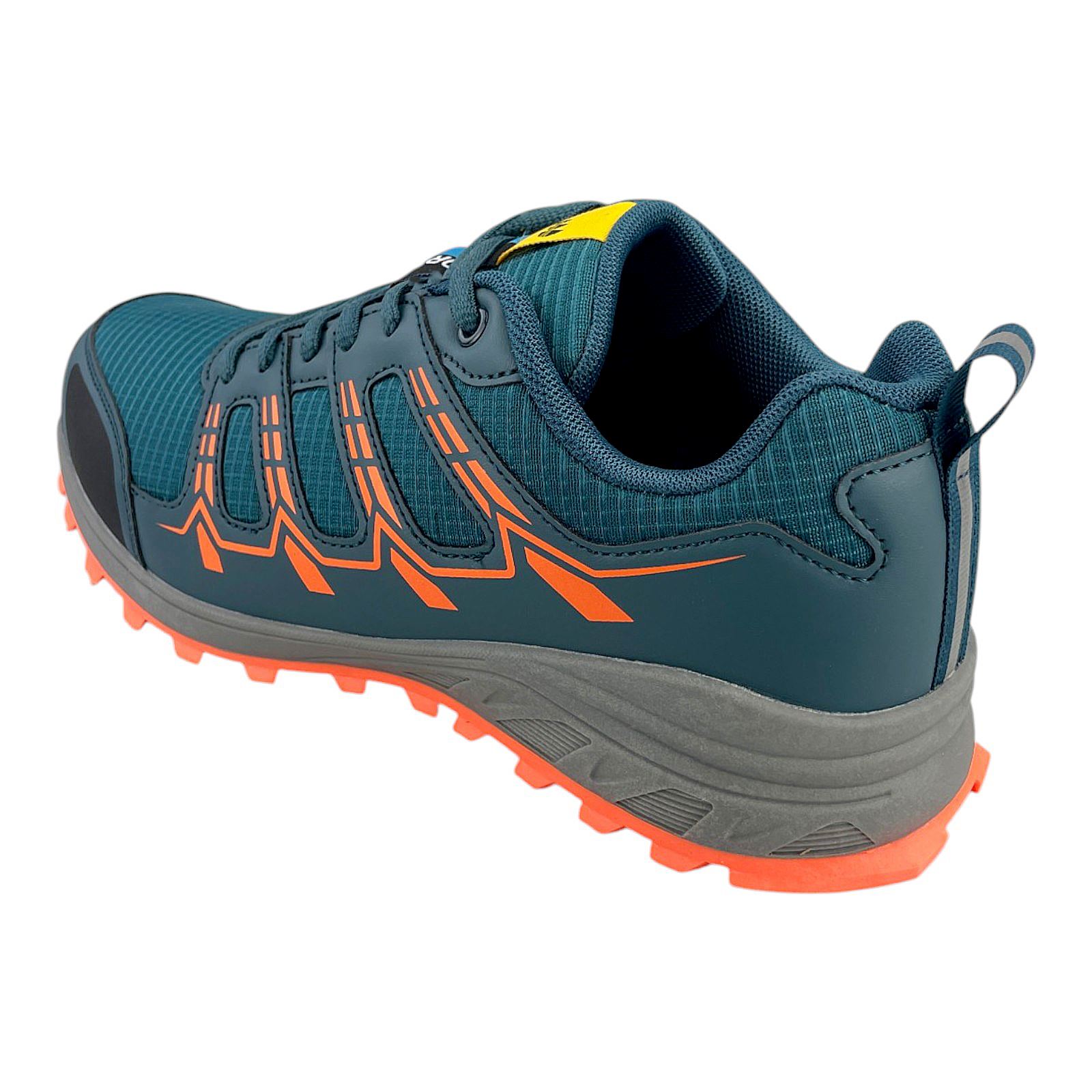 Herren Outdoor Schuhe Trail Sneaker Trekking rutschfest wasserabweisend bequem Blau Orange 42