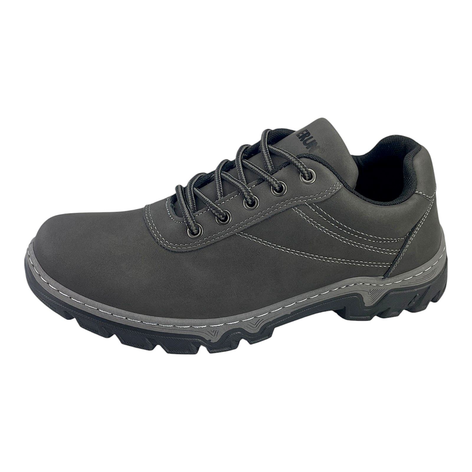 Herren Halbschuhe Outdoor Trekkingschuhe Wander Sneaker Schuhe Profilsohle 3021 Grau 42