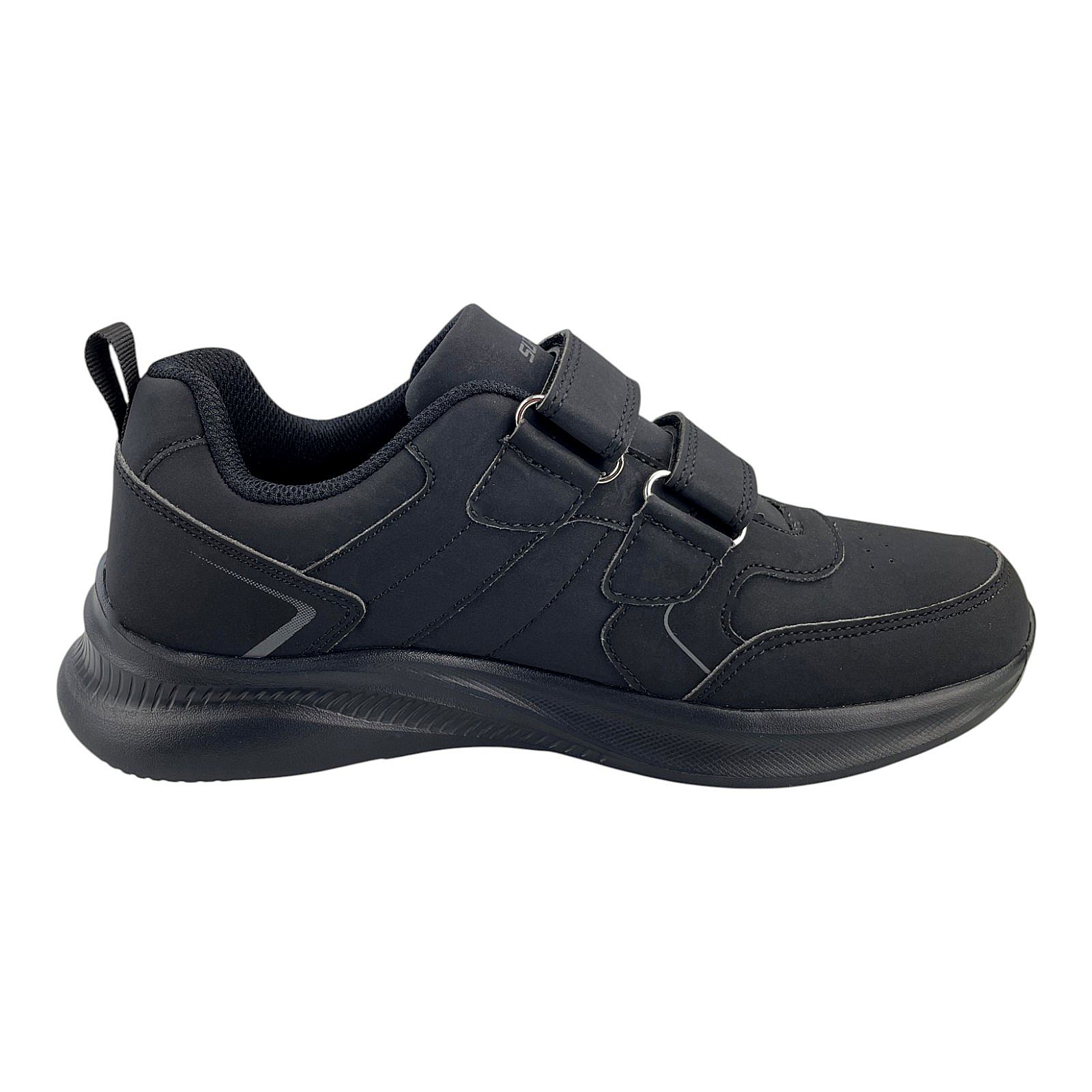Herren Sneaker Klettverschluss Sportschuhe Freizeitschuhe Leicht Turnschuhe Neu Schwarz 44