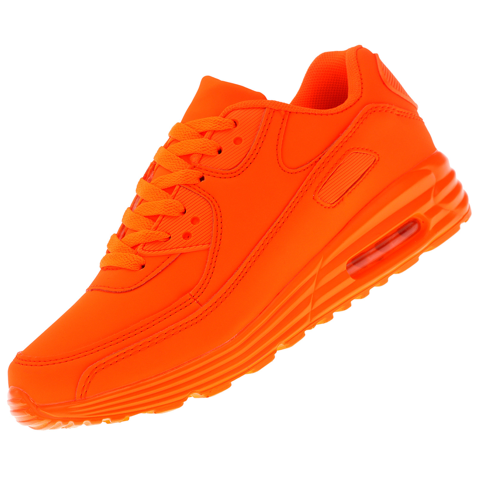 Damen Herren Sportschuhe Turnschuhe Sneaker Neon Orange 82623-5