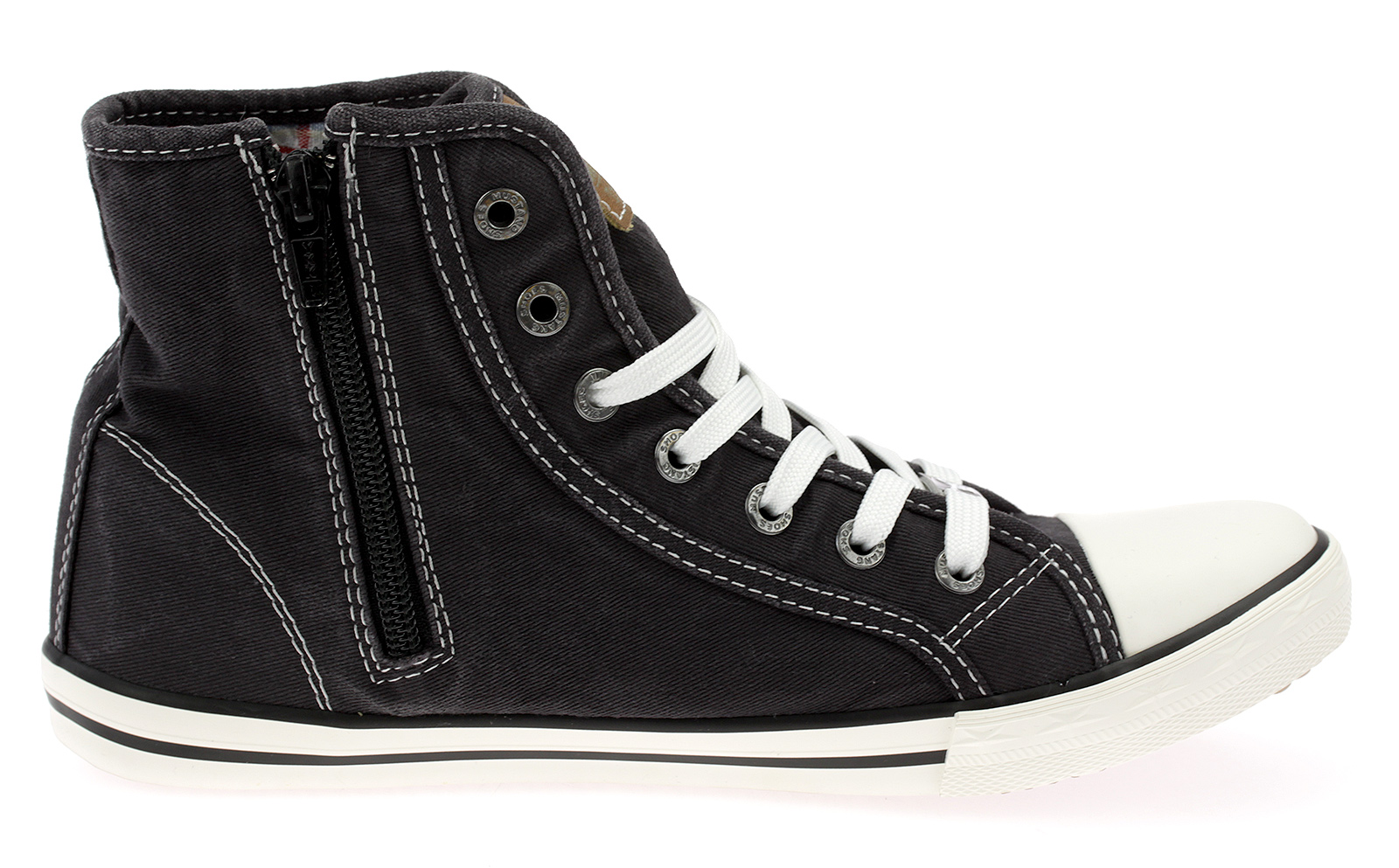 Mustang High Top Sneakers Sportschuhe Stoffschuhe Freizeitschuhe9. schwarz 