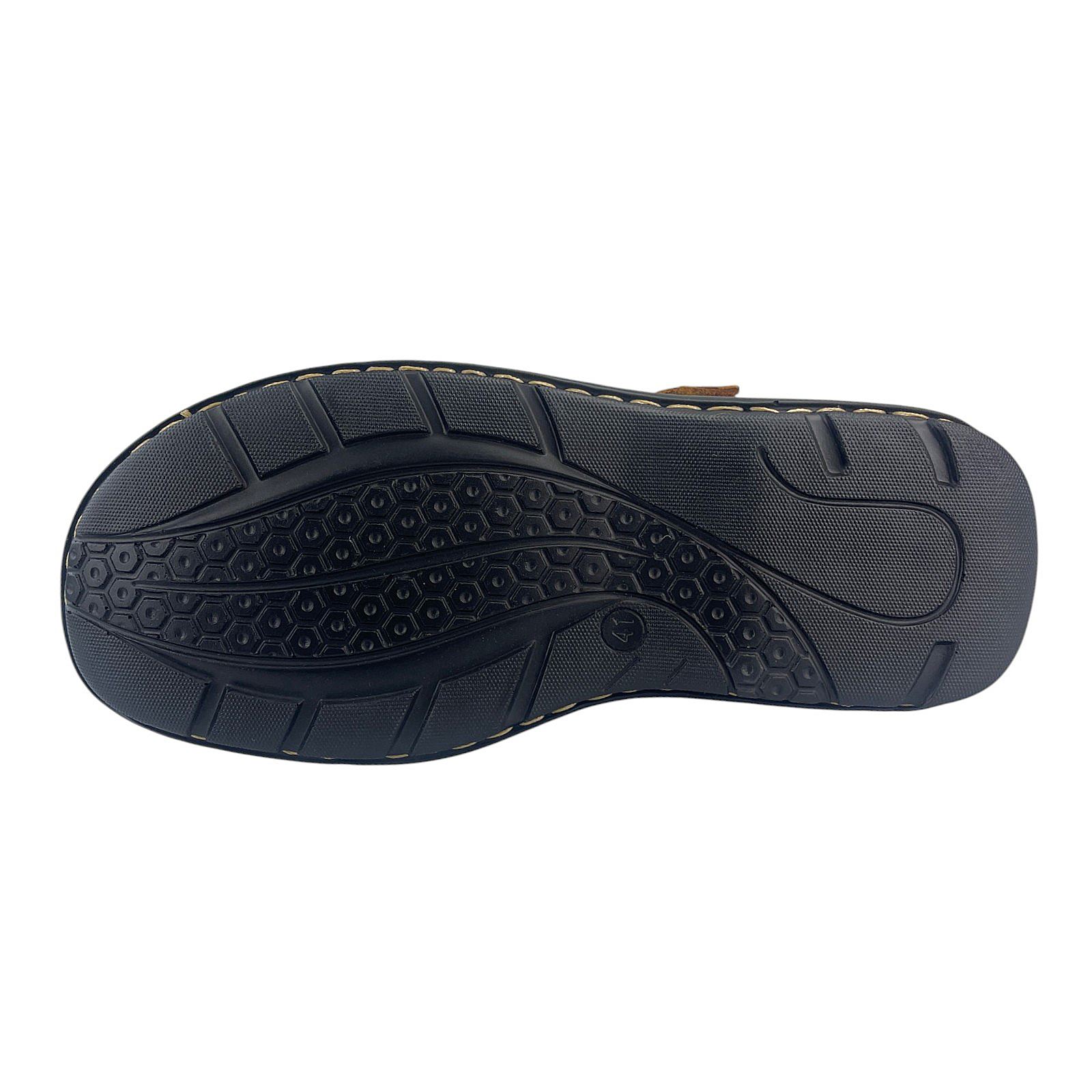 Herren Sandalen Braun Slipper Halbschuhe Freizeitschuhe Klettverschluss Schuhe 8832
