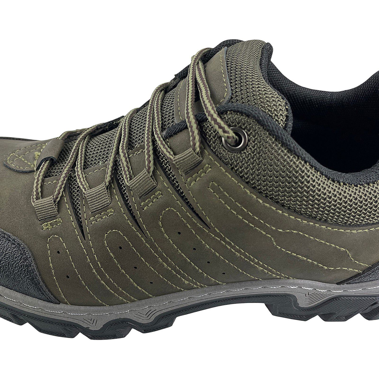 Herren Halbschuhe Outdoor Trekkingschuhe Wander Sneaker Schuhe Profilsohle 3019 Khaki 43