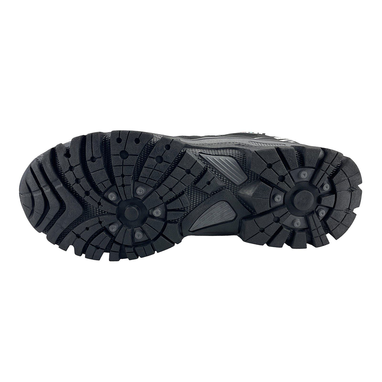 Herren Sneaker Trekkingschuh Outdoor Wanderschuh Sportschuhe Freizeit Schnürer Schwarz Weiß 46