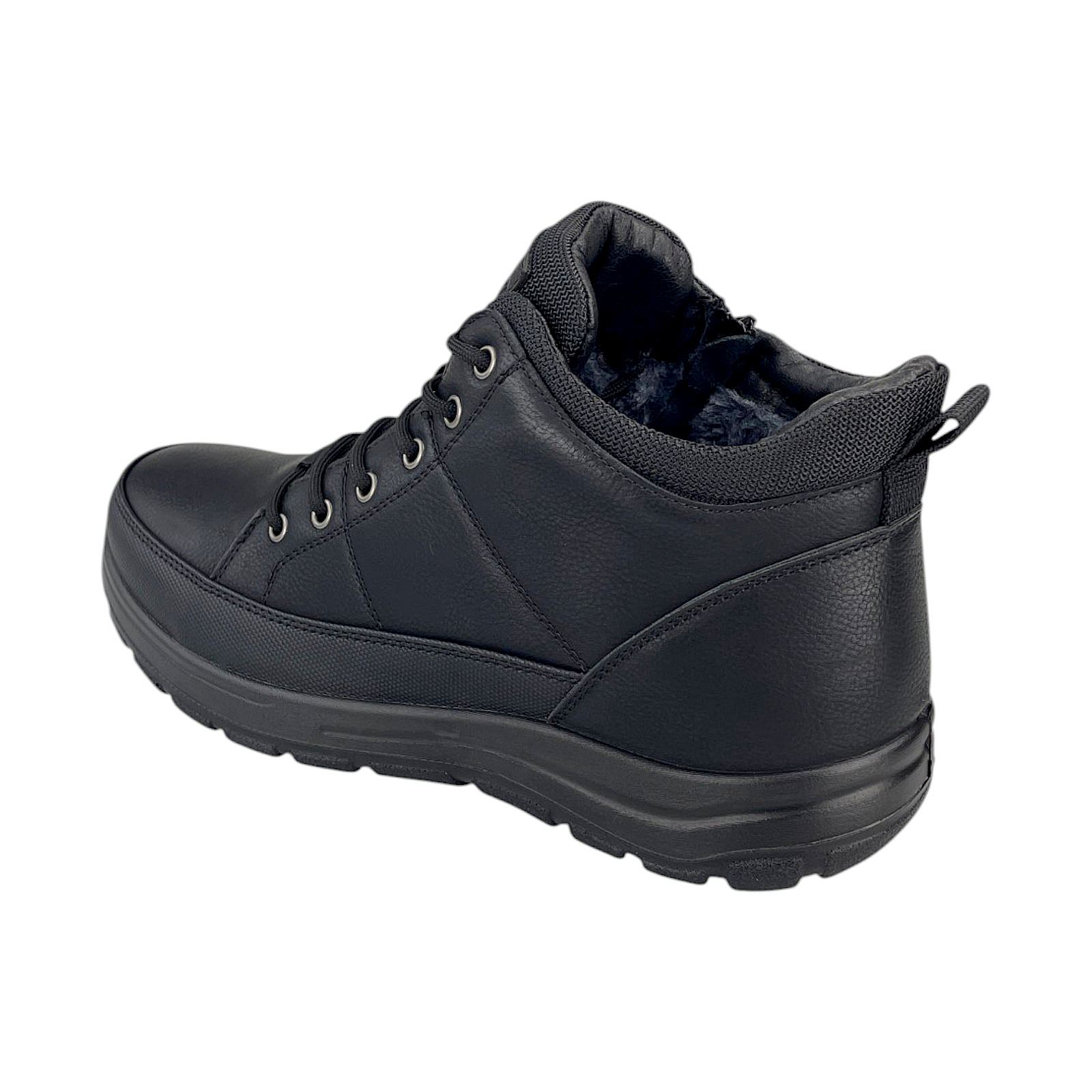 Herren Schnürer Halbschuhe Leder-Optik Reißverschluss Freizeitschuhe Kunstleder 