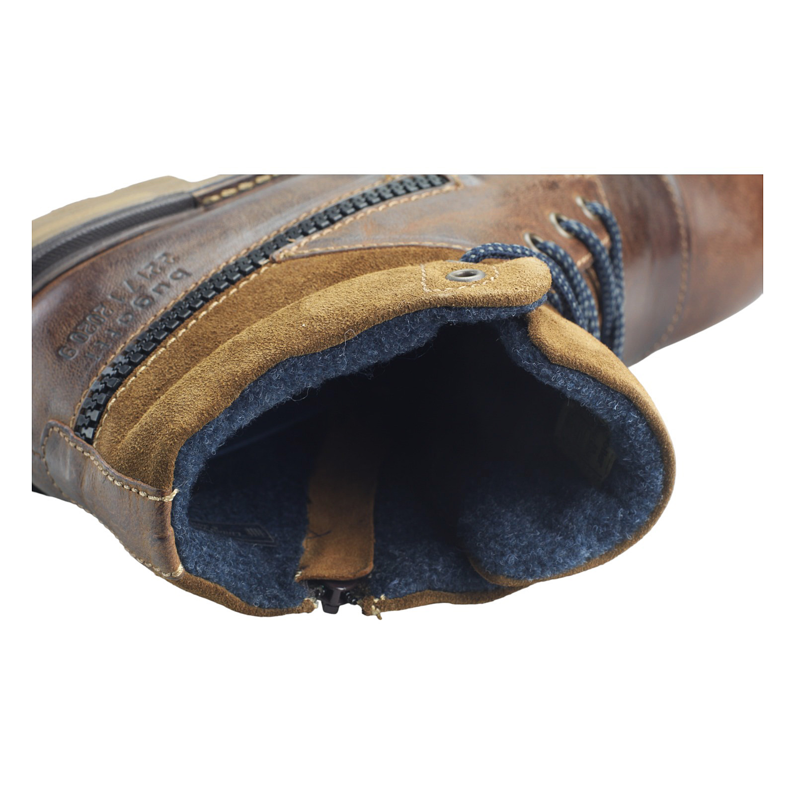 BUGATTI Herren Leder Stiefel Braun A0U3G
