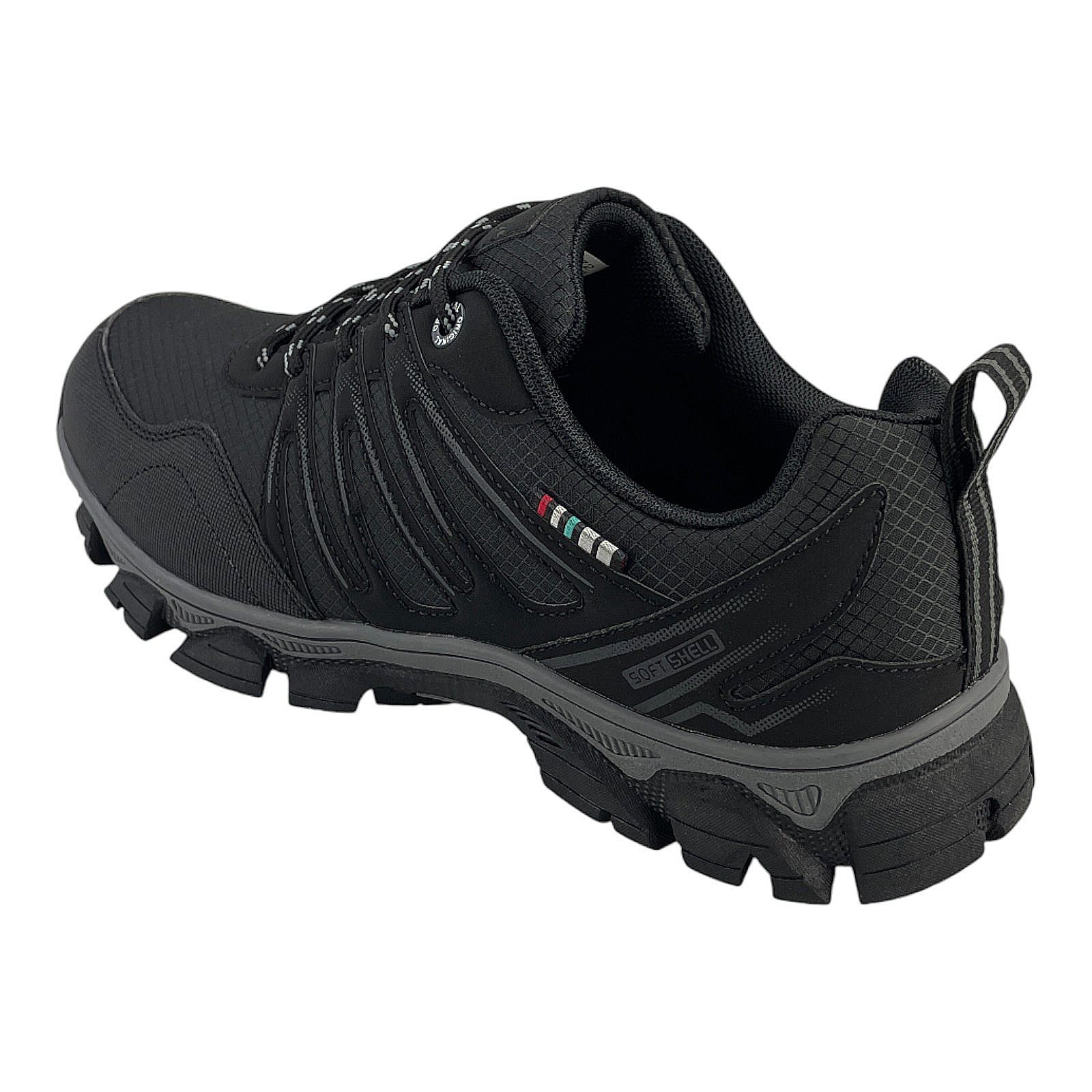 Herren Sneaker Trekkingschuh Outdoor Wanderschuh Sportschuhe Freizeit Schnürer Schwarz 49