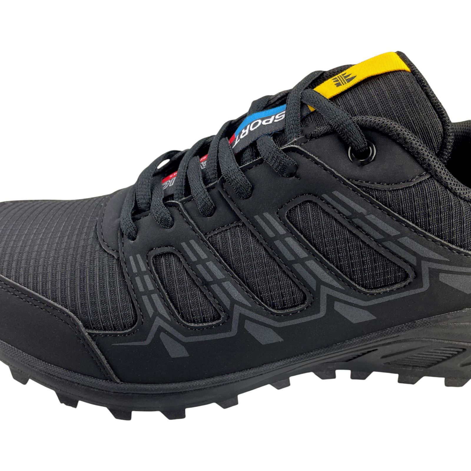 Herren Outdoor Schuhe Trail Sneaker Trekking rutschfest wasserabweisend bequem Schwarz 43