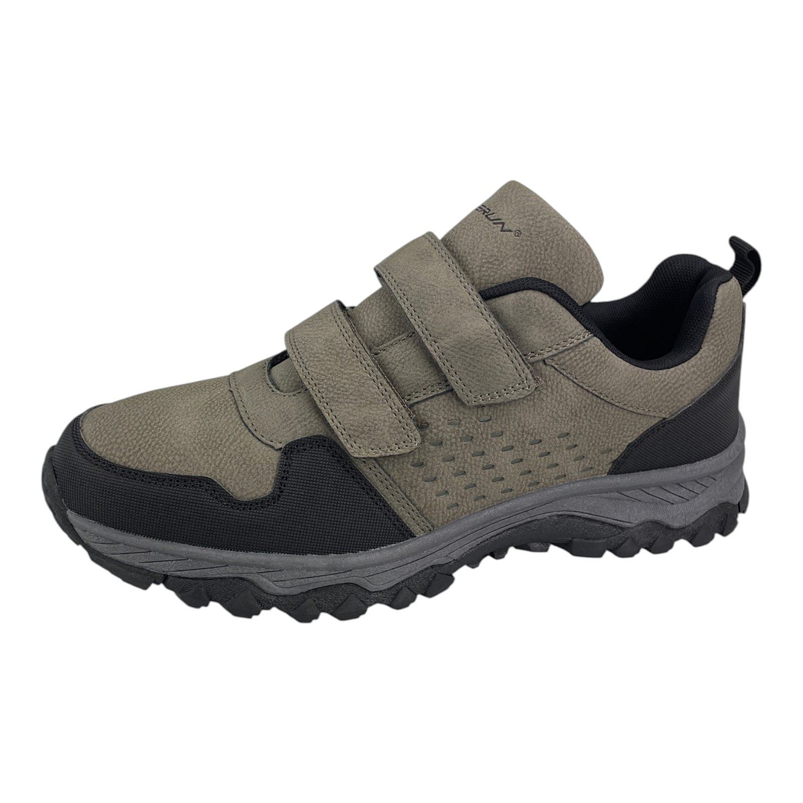 Herren Halbschuhe Trekkingschuhe Outdoor Klettverschluss Schuhe Profilsohle 