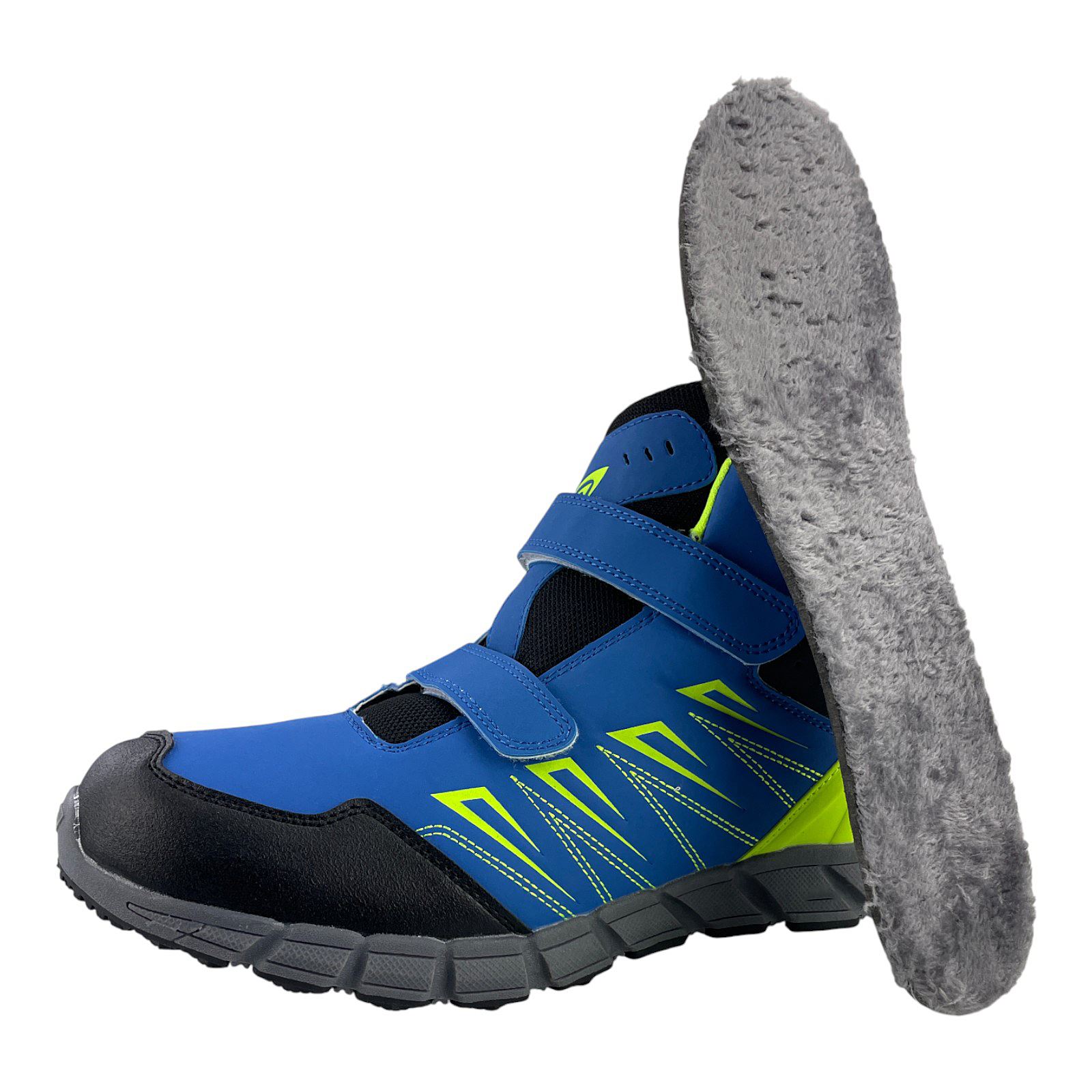 Herren Stiefel Übergröße Gefütterte Schuhe Trekkingschuhe Outdoorschuhe Boots Blau Grün 50