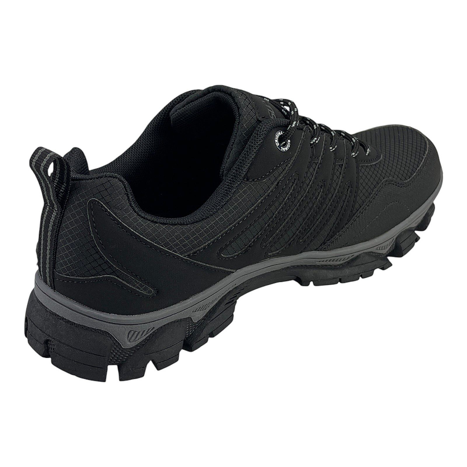 Herren Sneaker Trekkingschuh Outdoor Wanderschuh Sportschuhe Freizeit Schnürer Schwarz 49