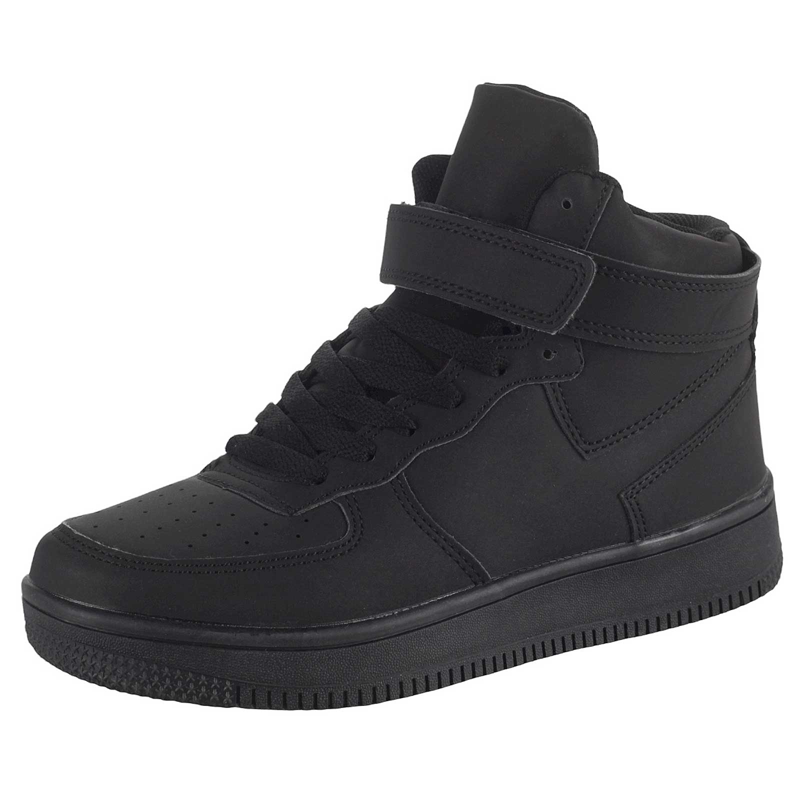 Hi-Top Sneaker in schwarz