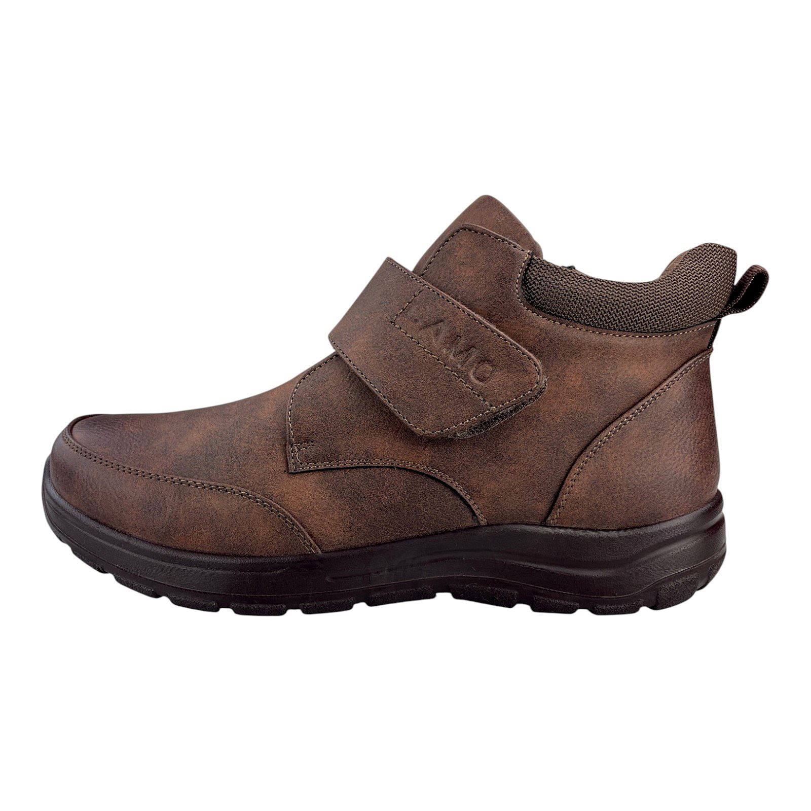 Herren Stiefeletten Stiefel Boots Gefüttert Herrenschuhe Freizeit Klettverschluss