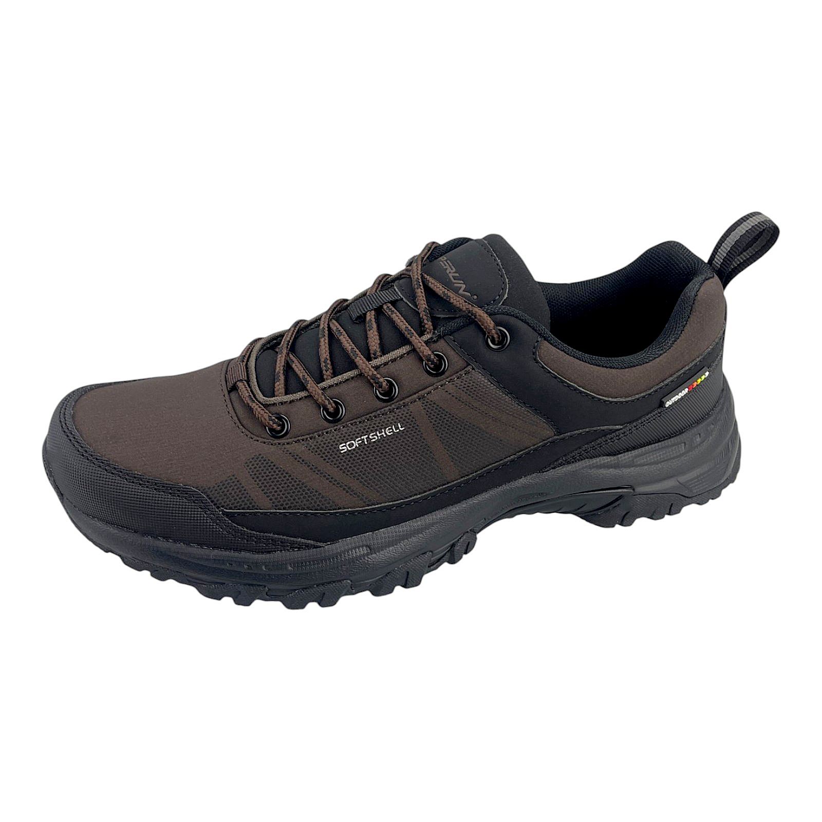 Herren Sneaker Trekkingschuhe Trail Outdoorschuhe Wandern Freizeit Soft Shell  Braun 41
