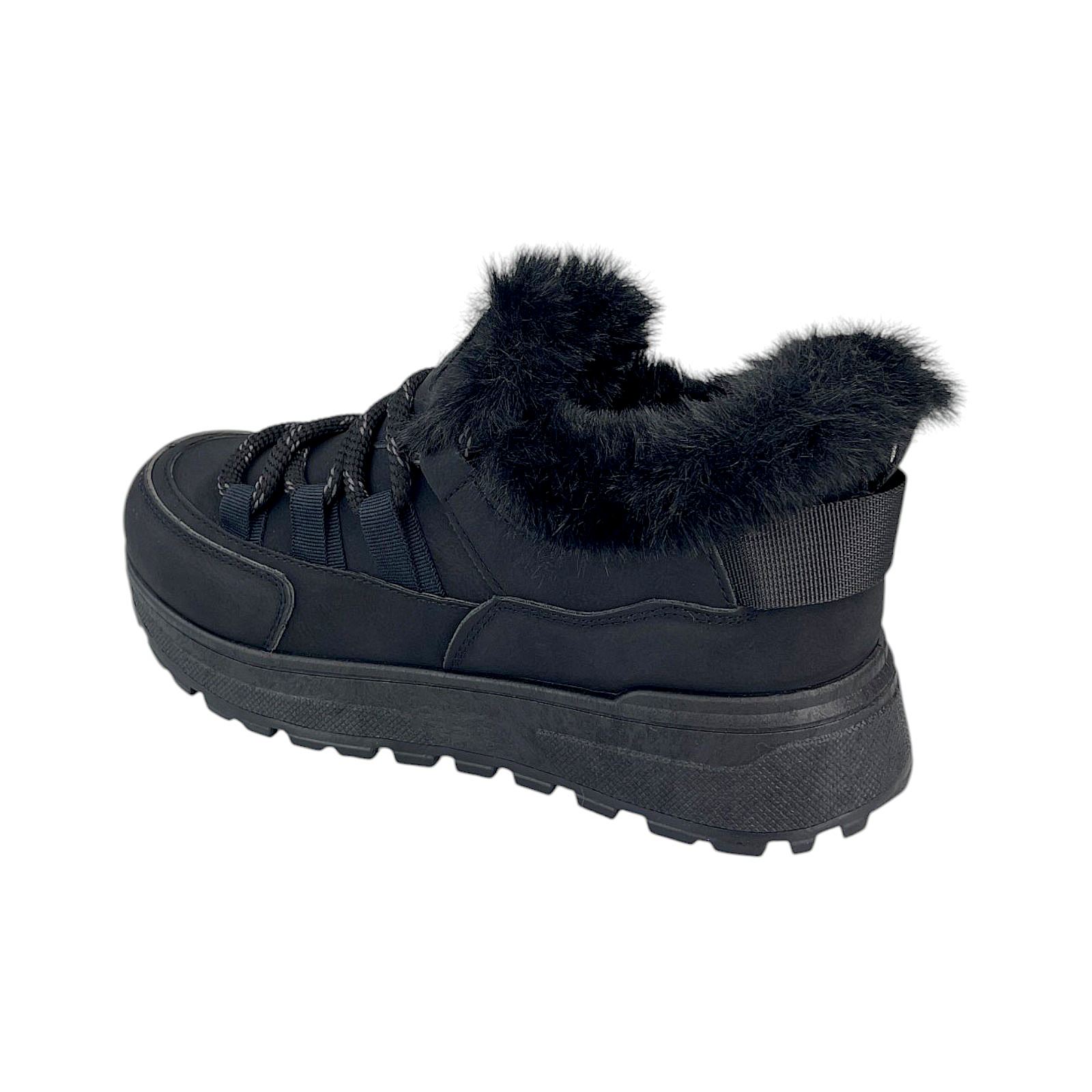 Damen Sneaker Gefüttert Stiefeletten Boots Stiefel Chunky Winterschuhe Warmfutter 8101